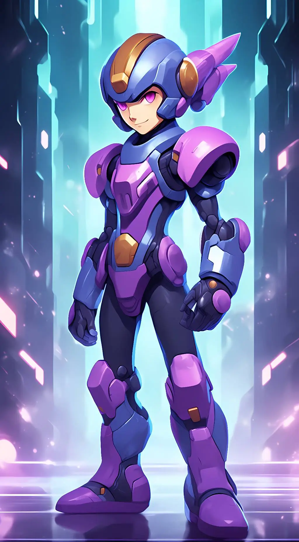 ai character: Dark Megaman.Exe background