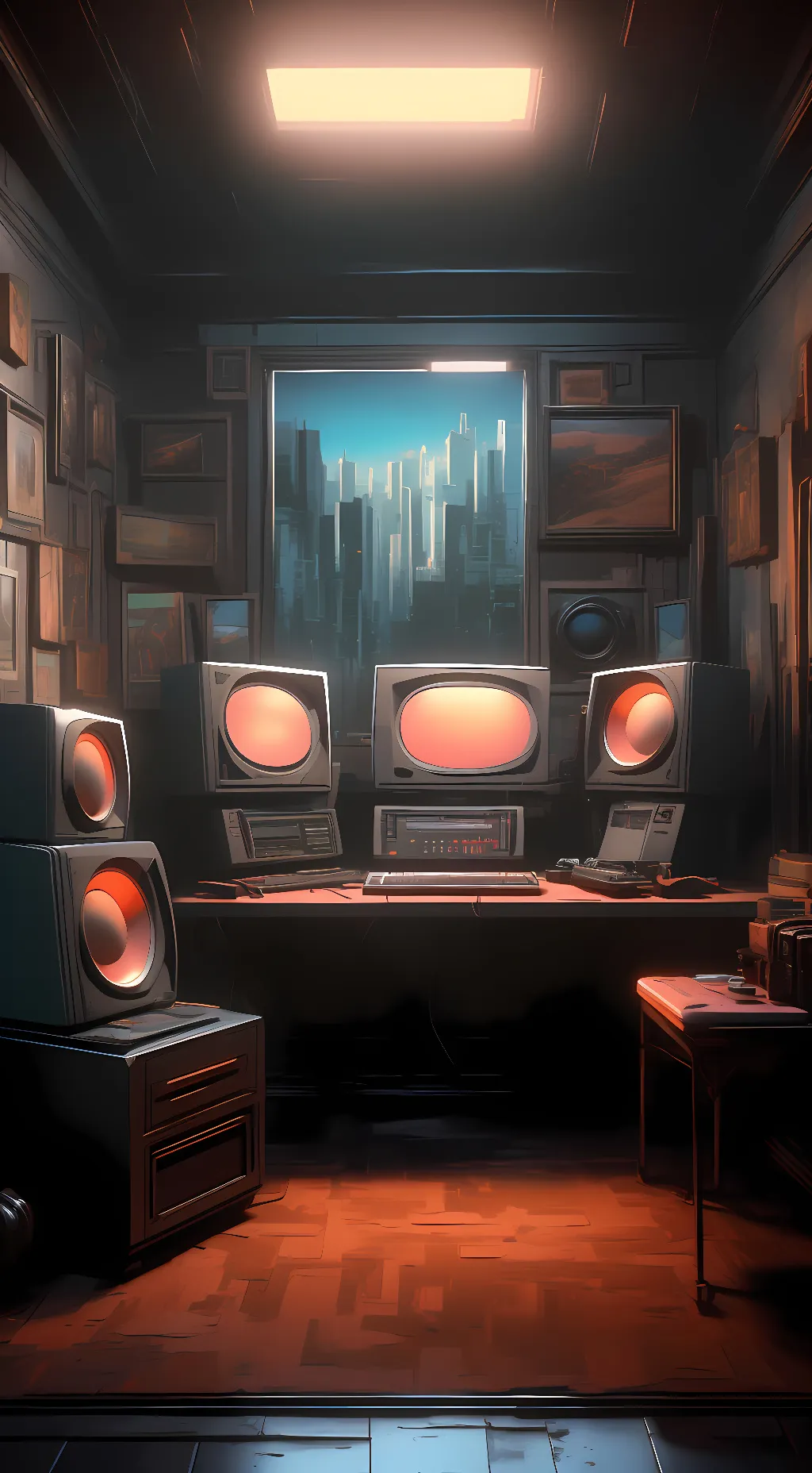 ai character: Nightshift at FNaF background