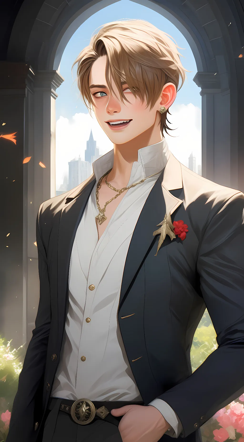 ai character: Sanji background