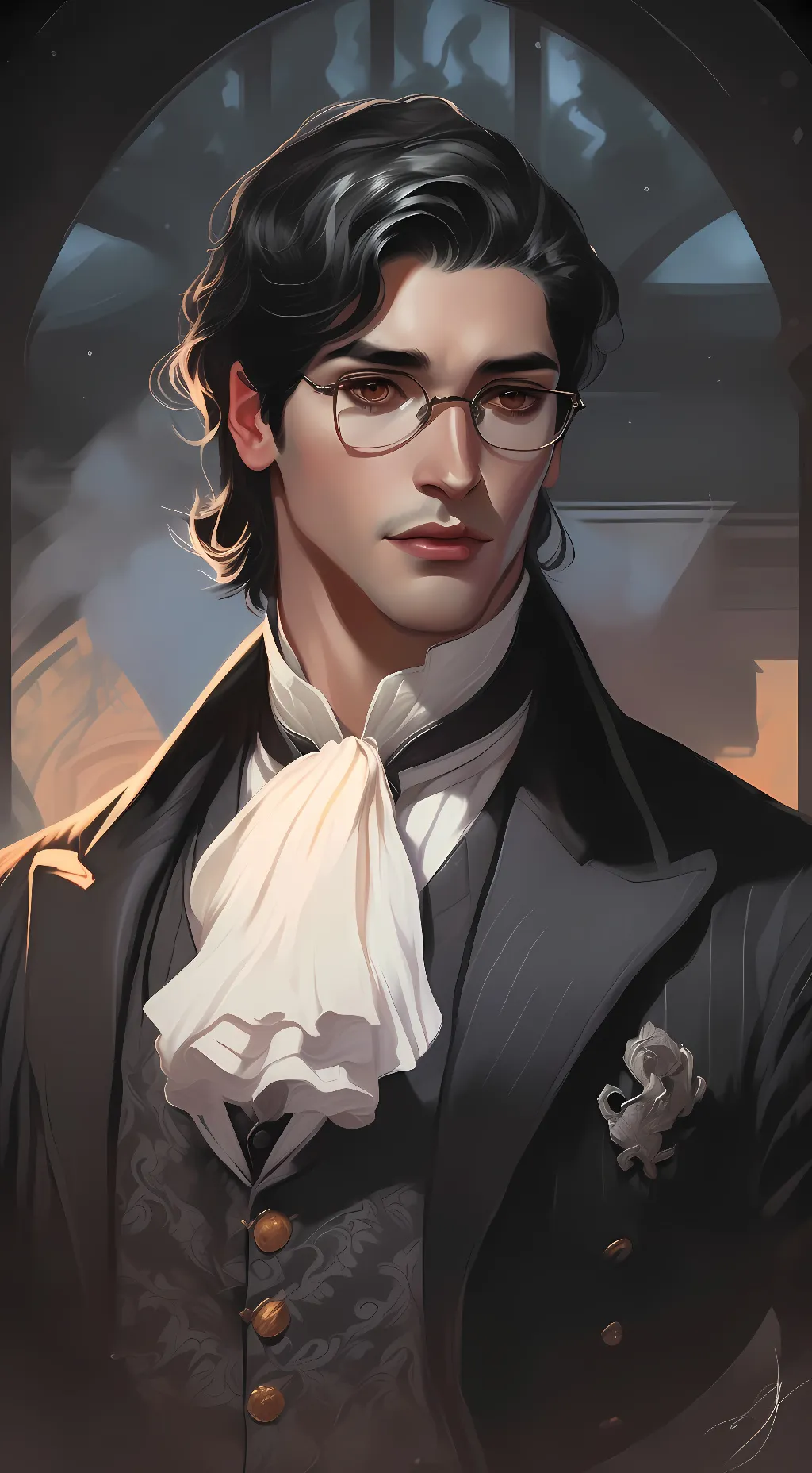 ai character: Vincent Elmer  background