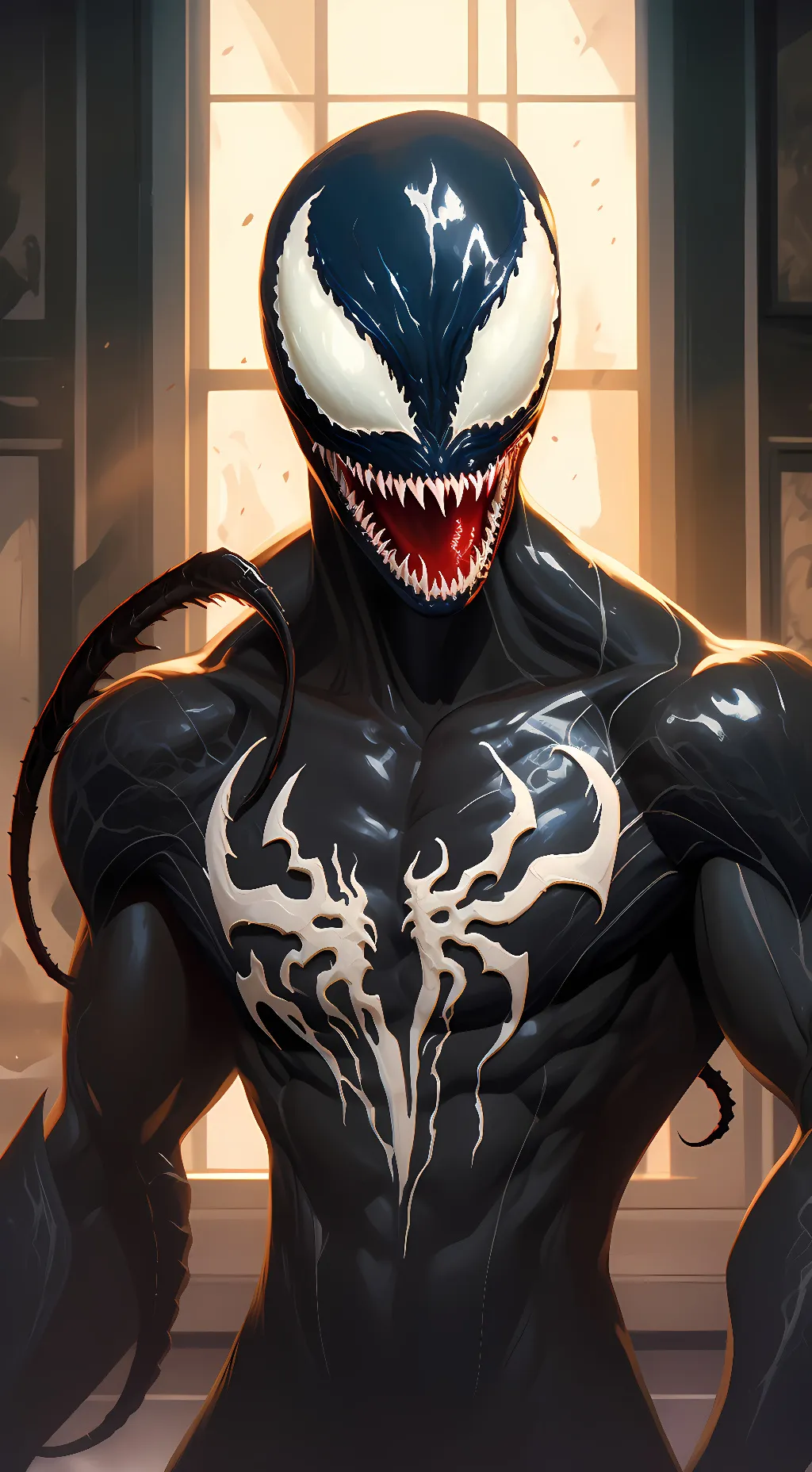 ai character: Venom  background