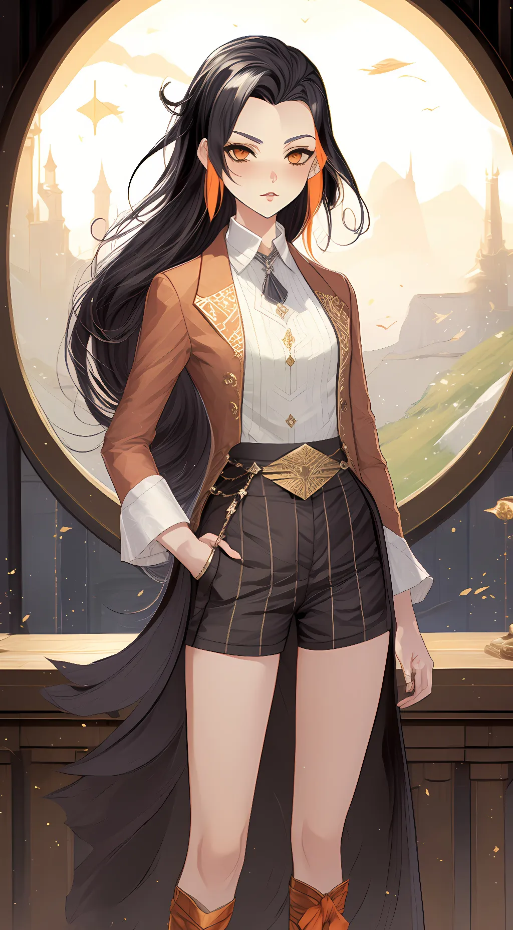 ai character: Makio background