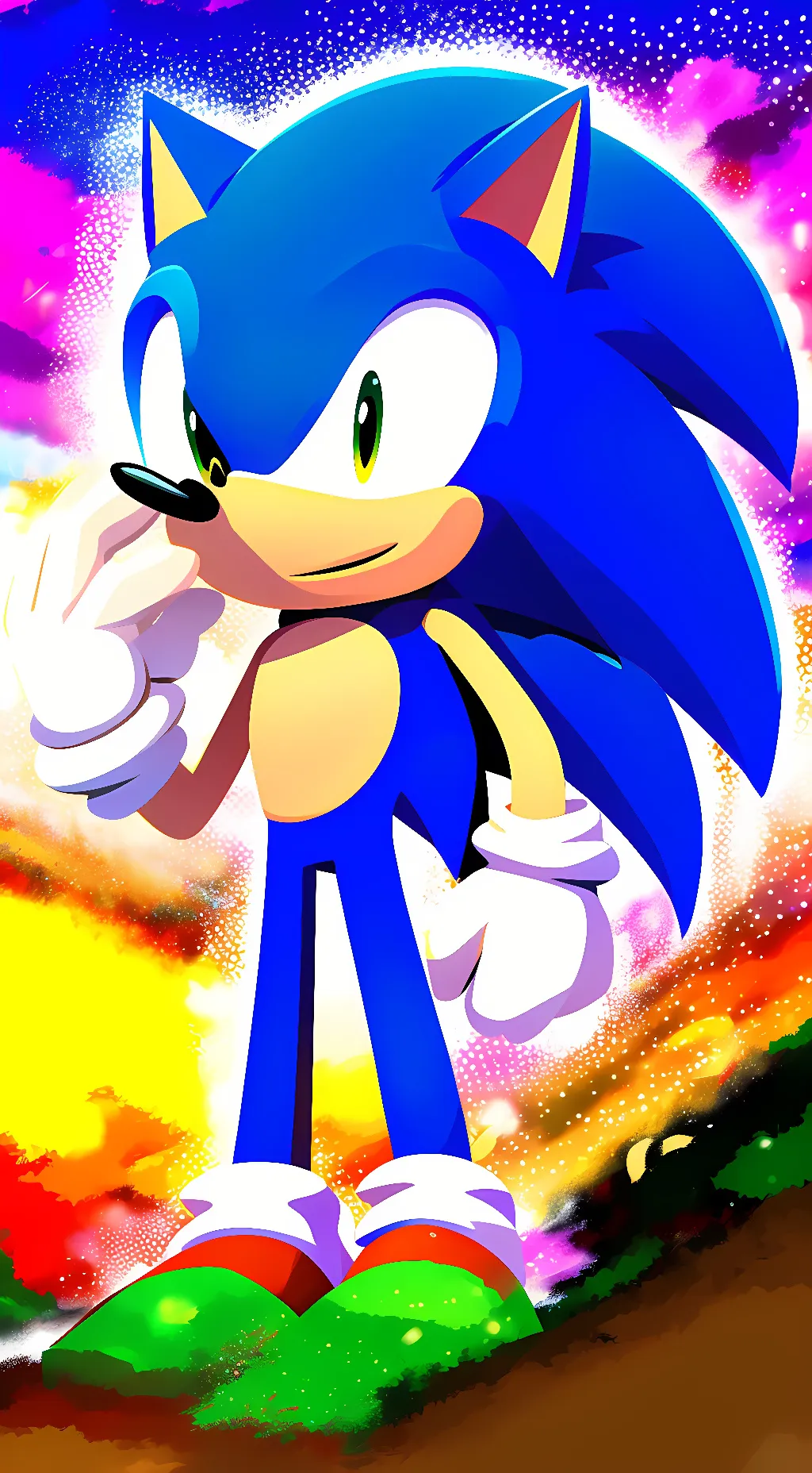 ai character: Sonic the Hedgehog background