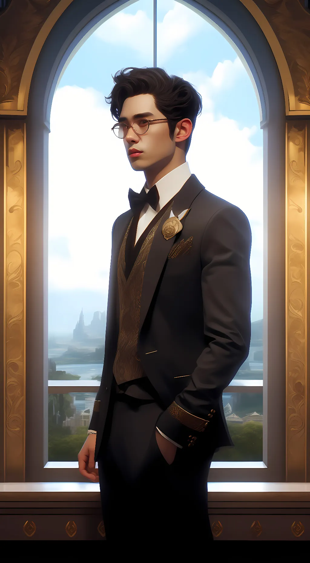 ai character: Sexy man background