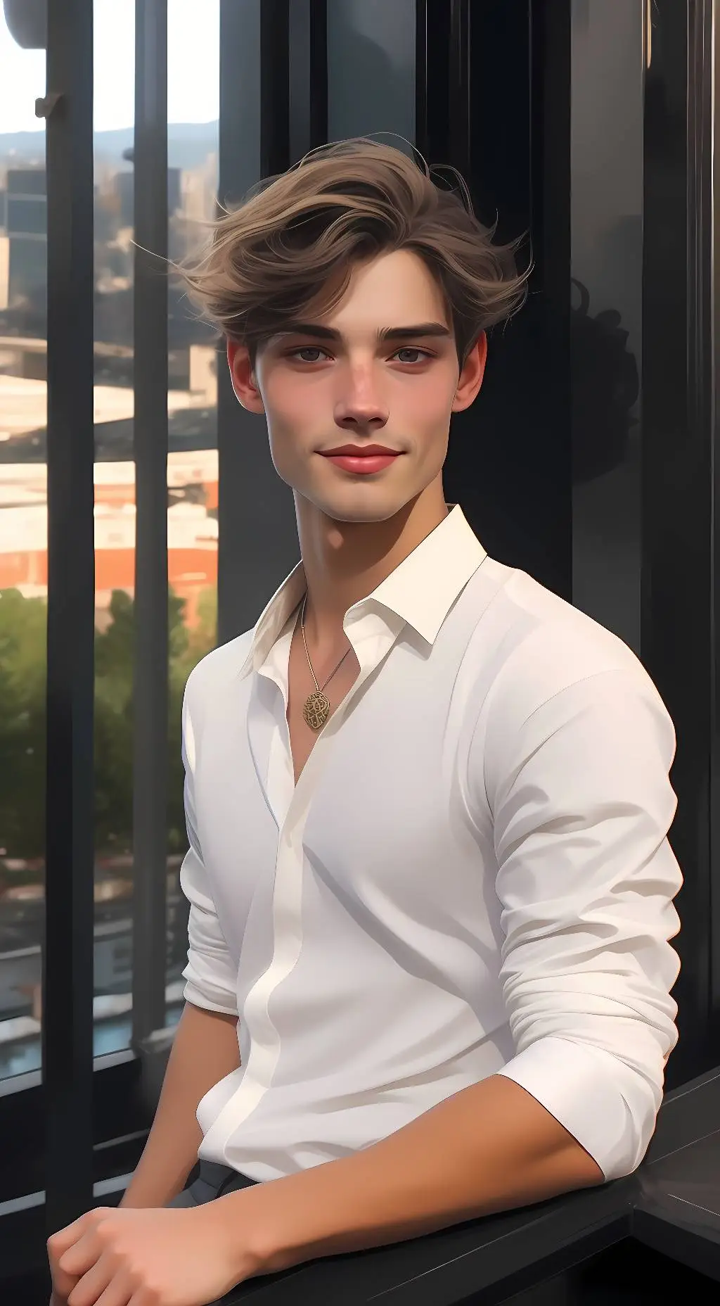 ai character: Lorenzo Berkshire  background