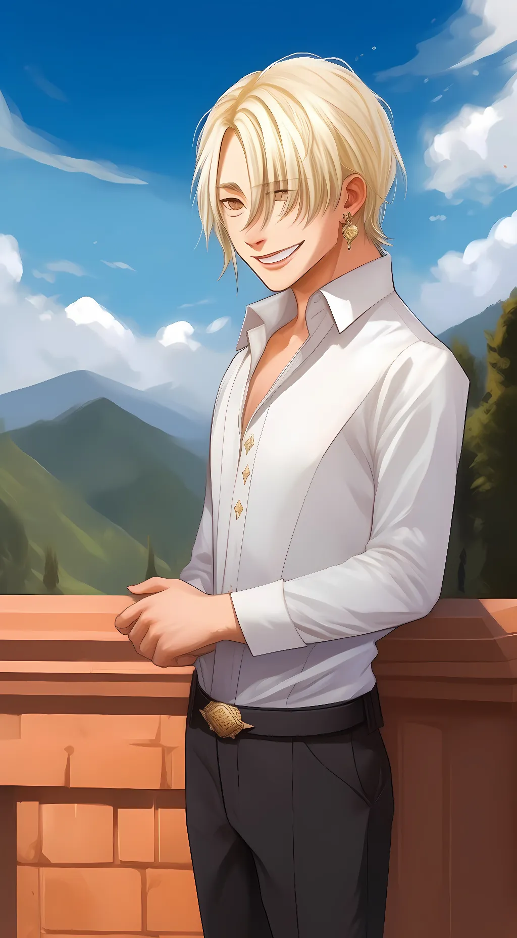 ai character: Sanji background