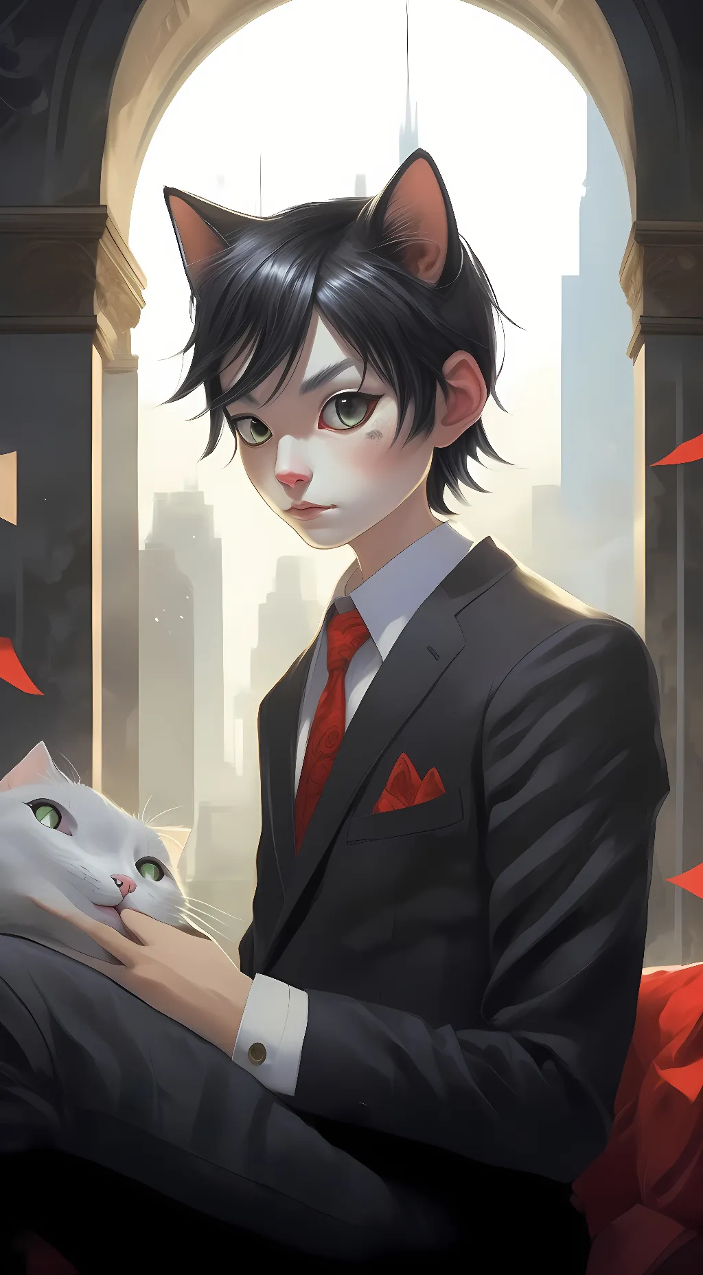 ai character: Smurf cat toji background