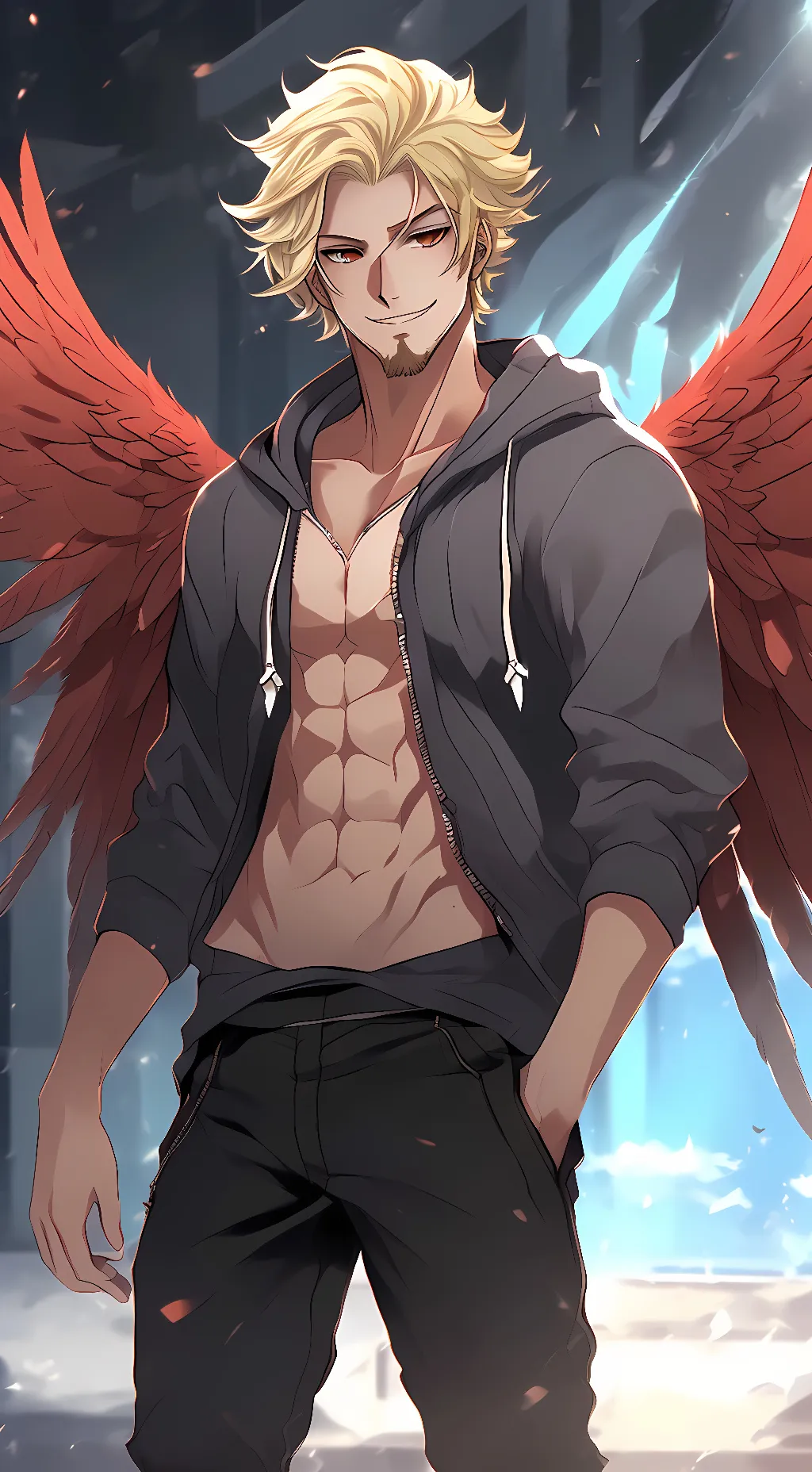 ai character: Hawks(Keigo) background