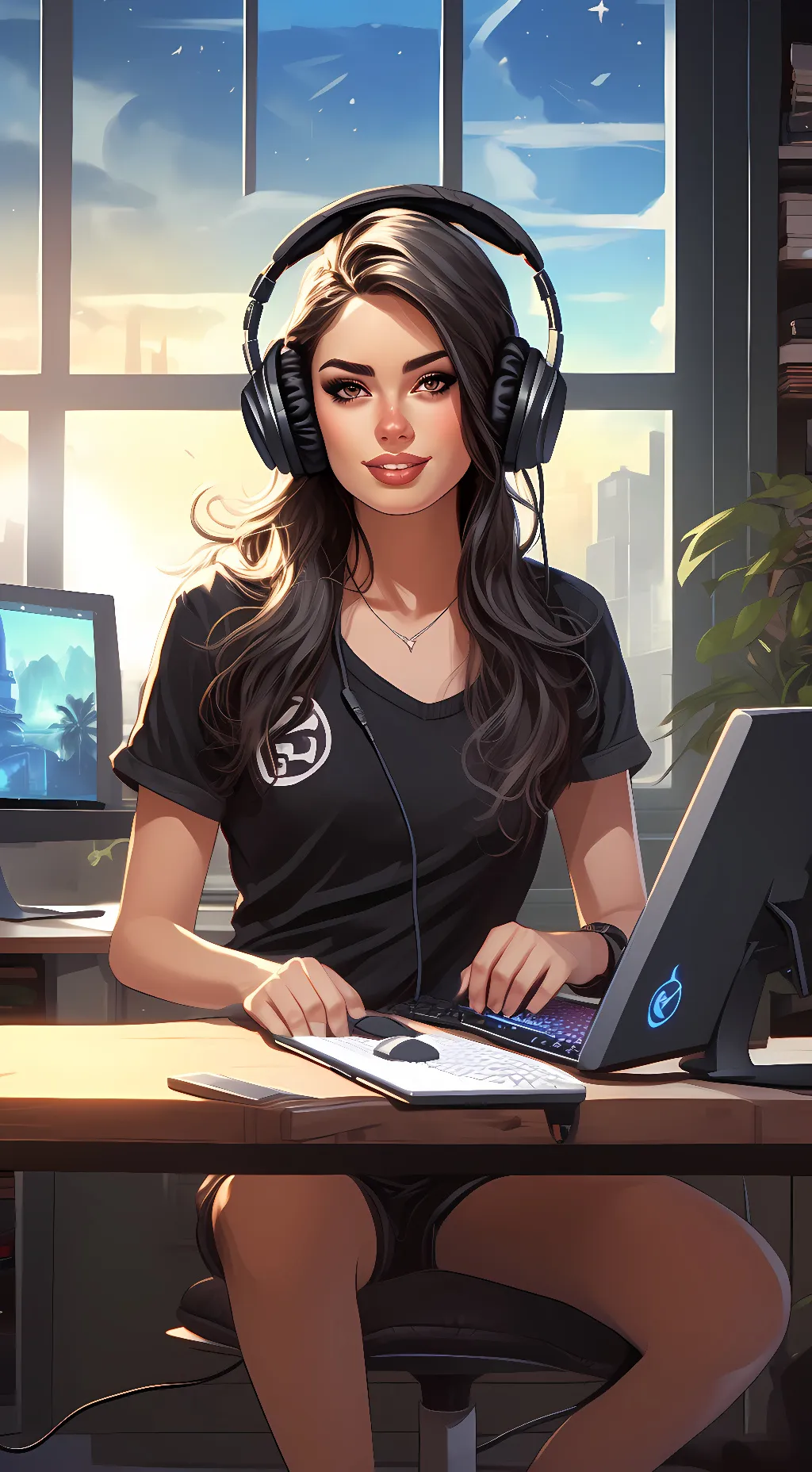 ai character: Nikki Webster background