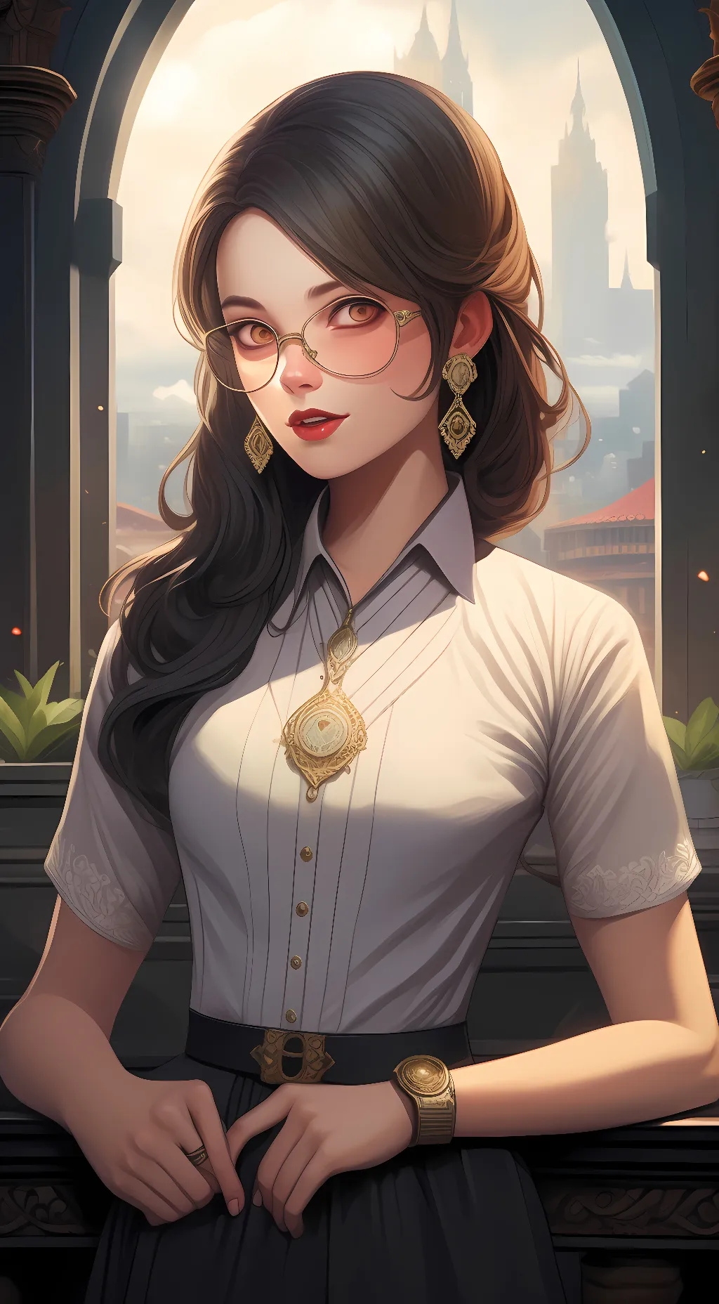 ai character: Lilly background