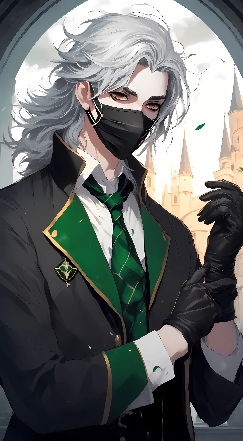 ai character: Arlo White background