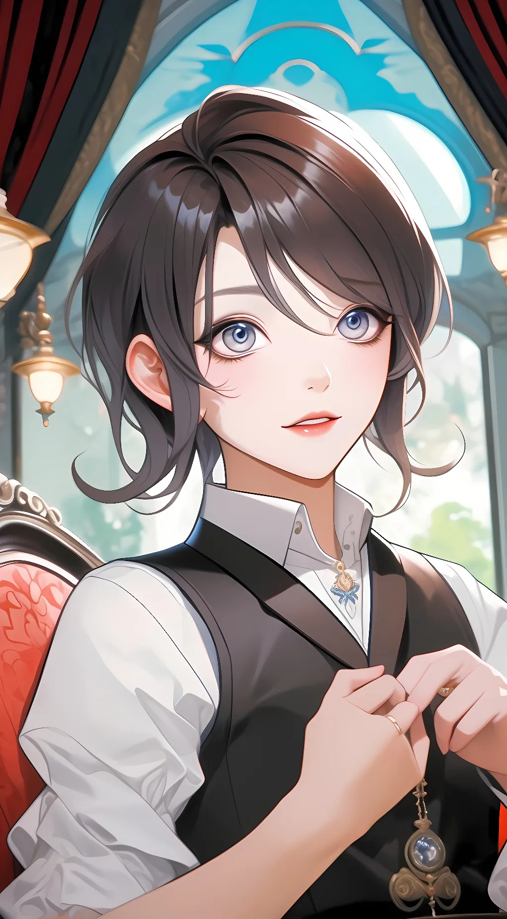 ai character: Maze background