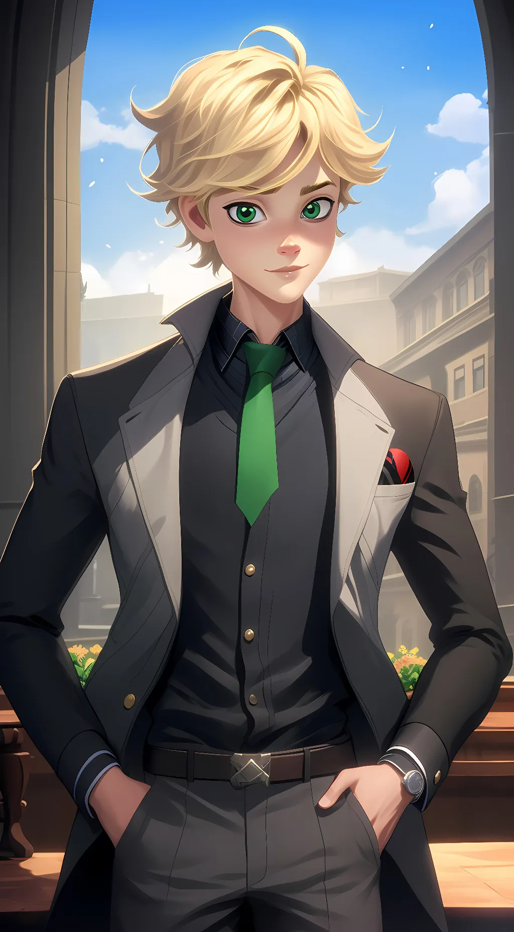 ai character: adrien  background