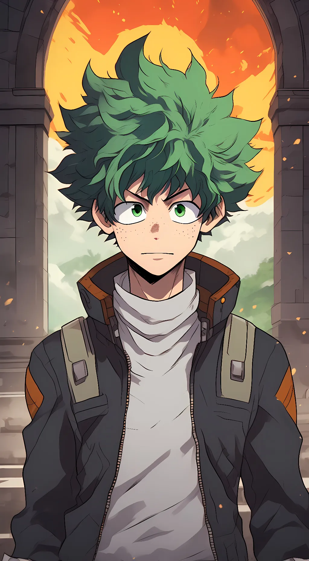 ai character: Deku background