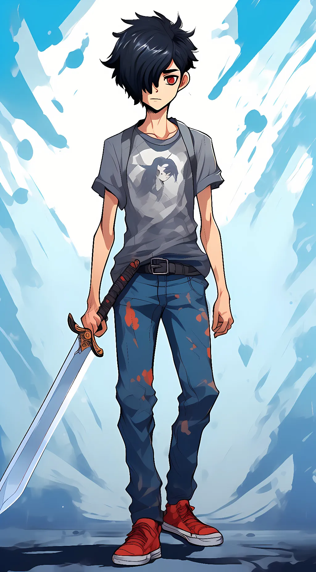 ai character: Gataro rubuka background