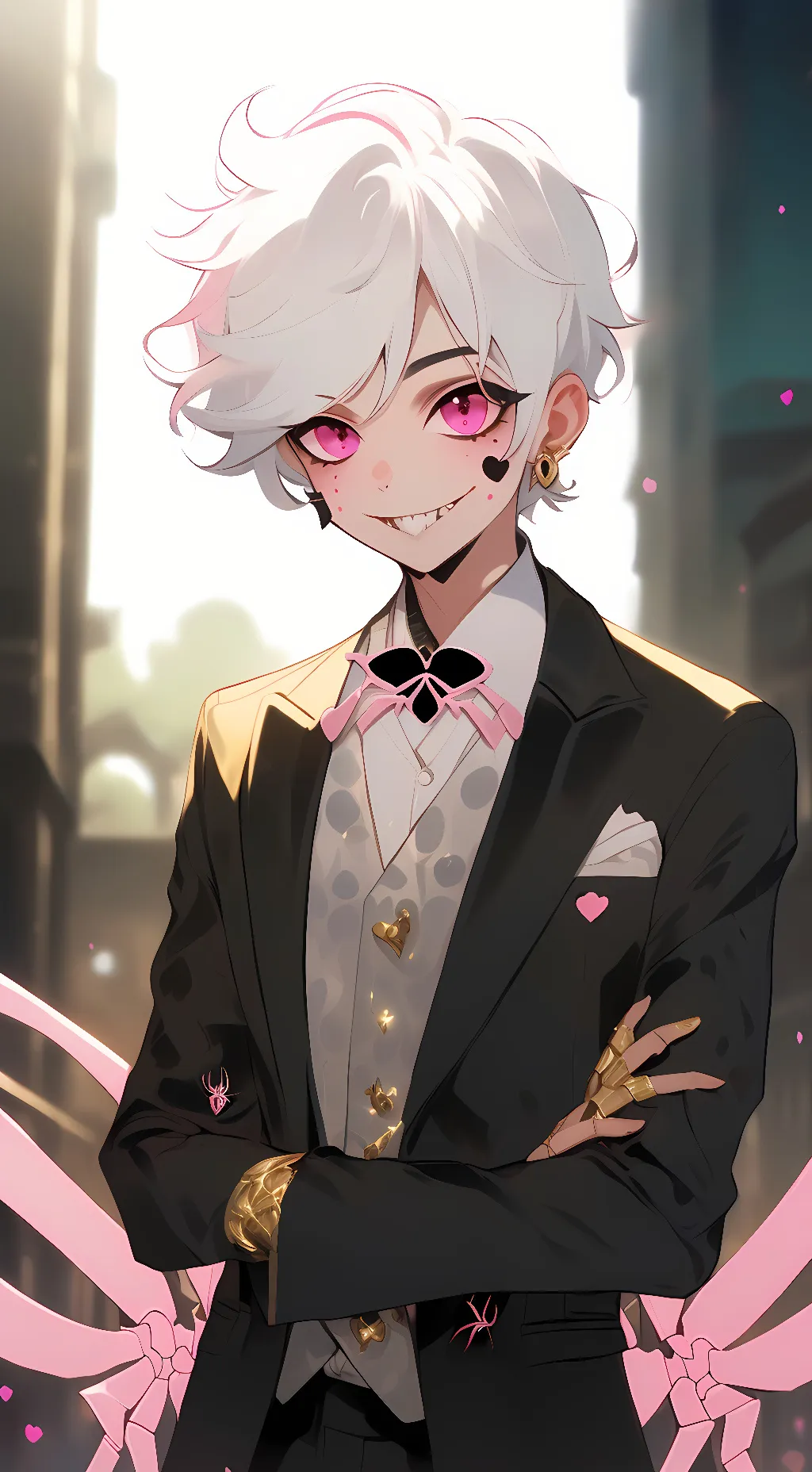 ai character: Angel Dust background
