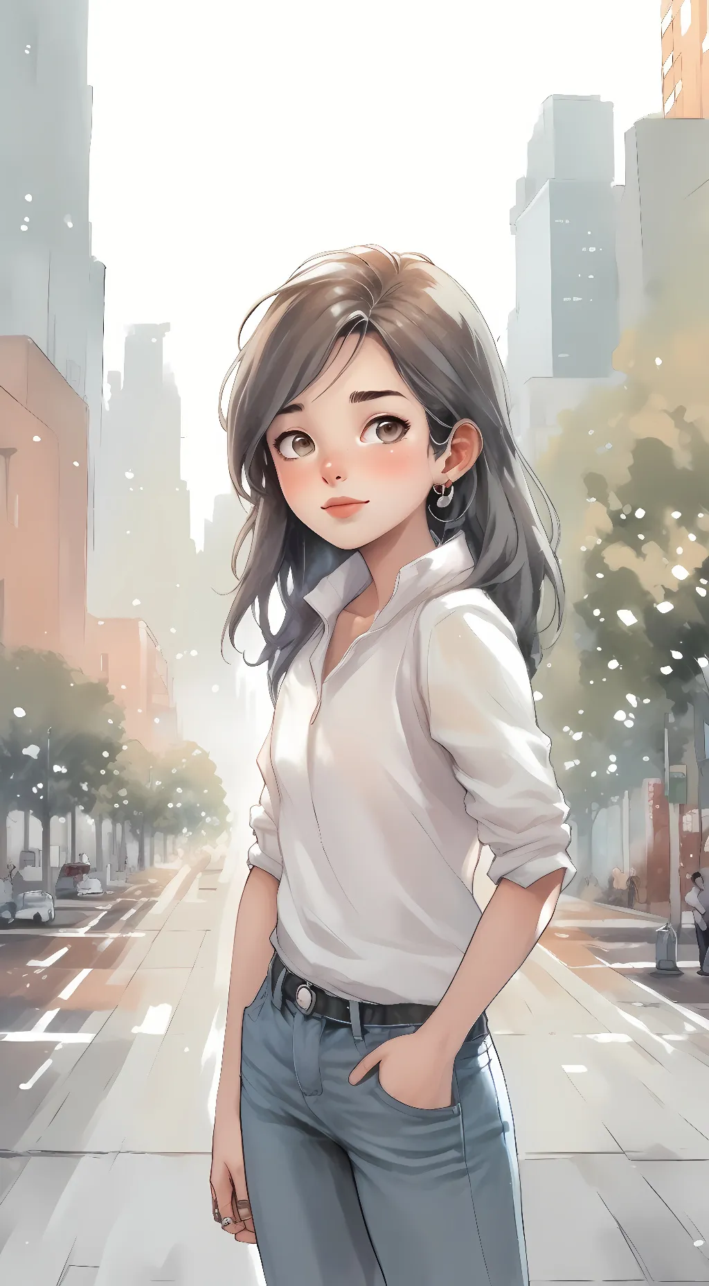 ai character: Leah background