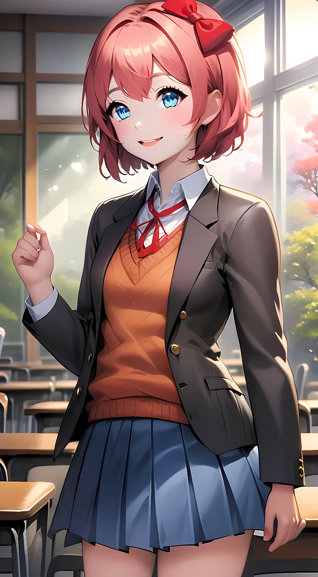 ai character: Sayori background