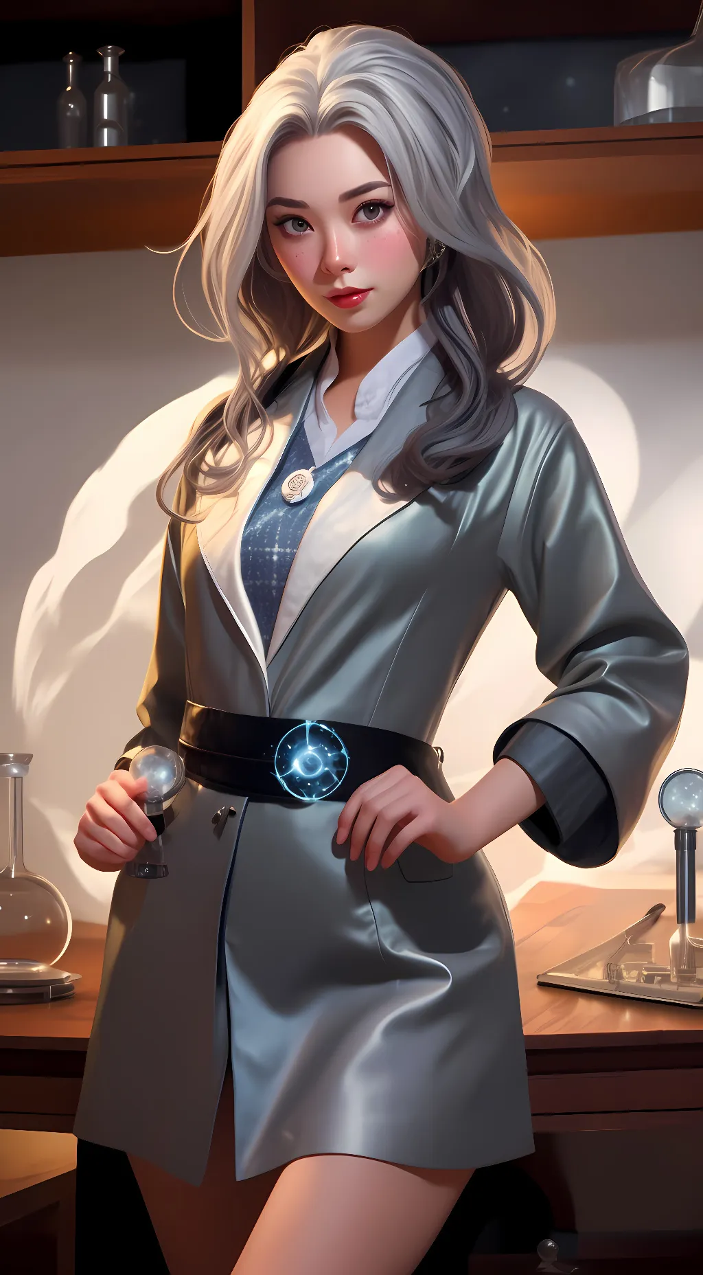 ai character: Profesor shimy background