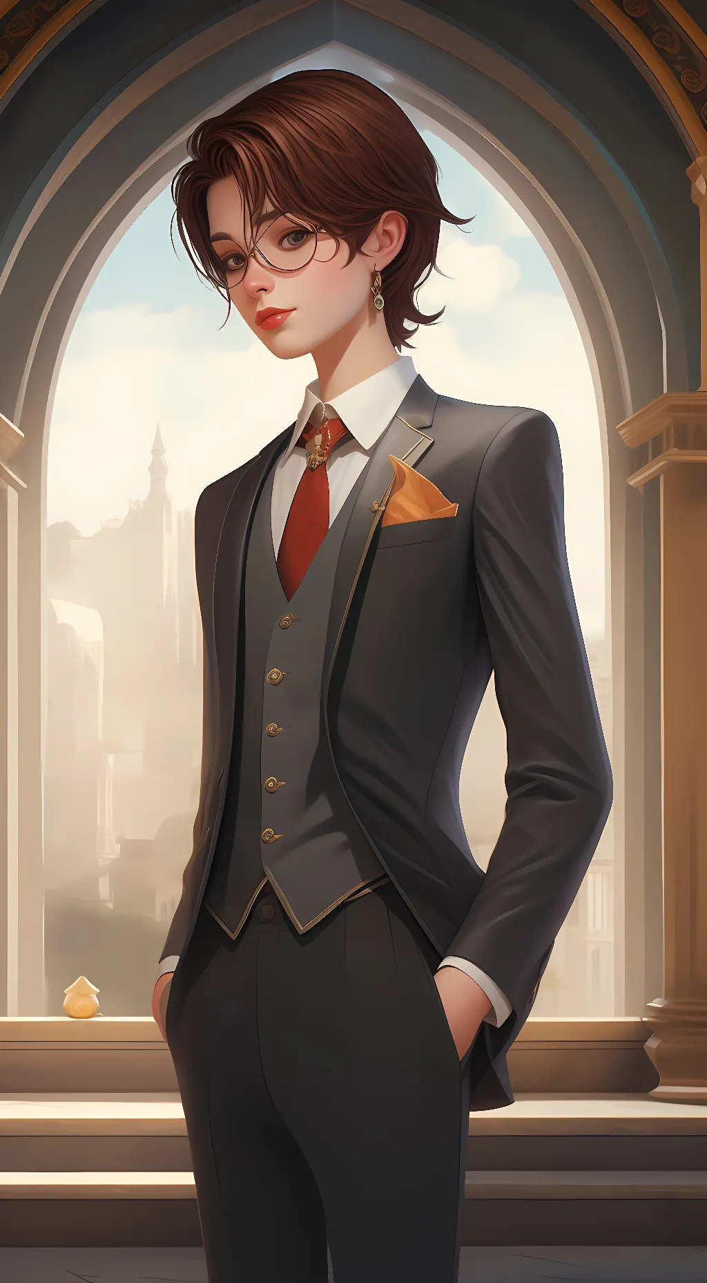 ai character: Mark background