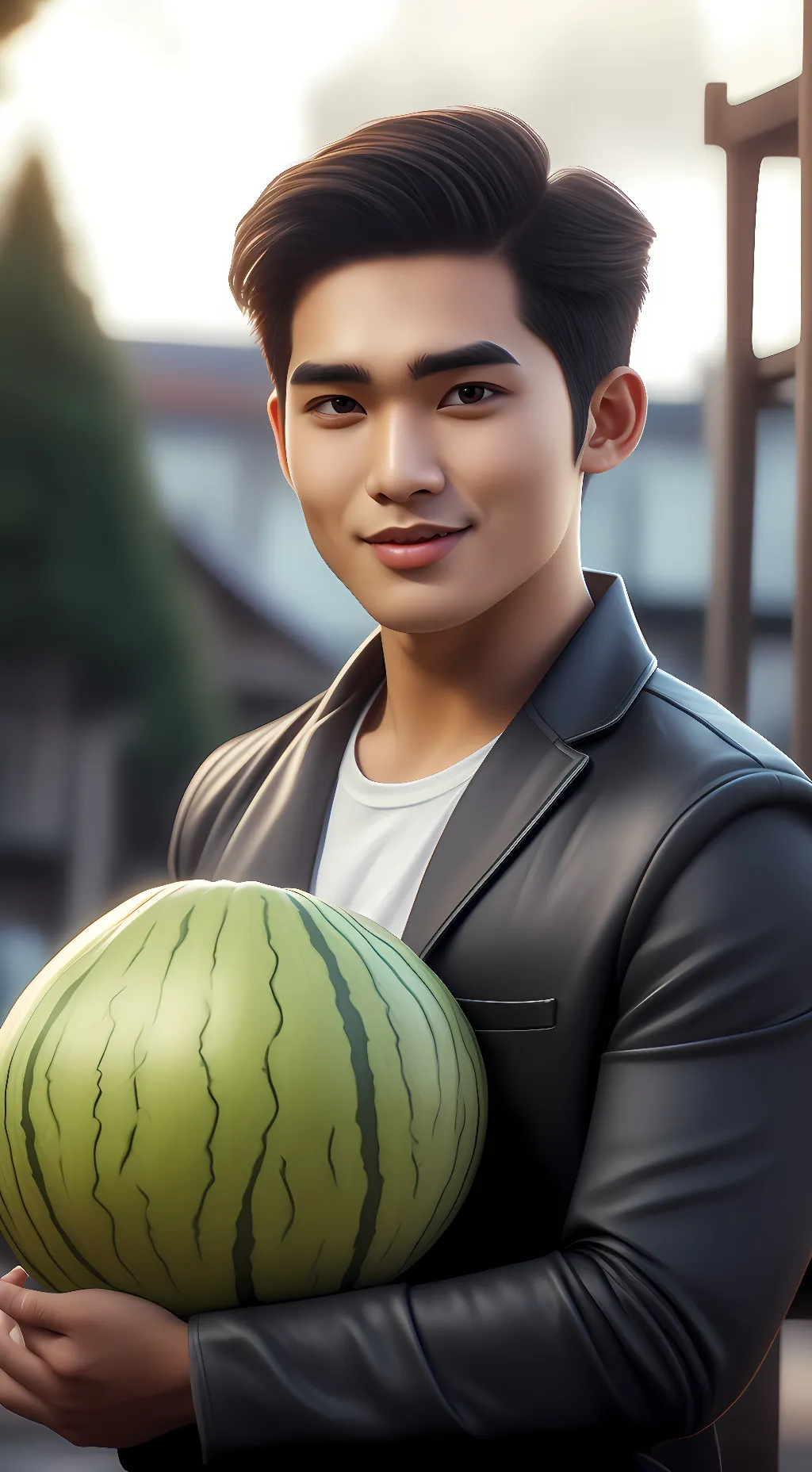 ai character: Melon-Human ver background
