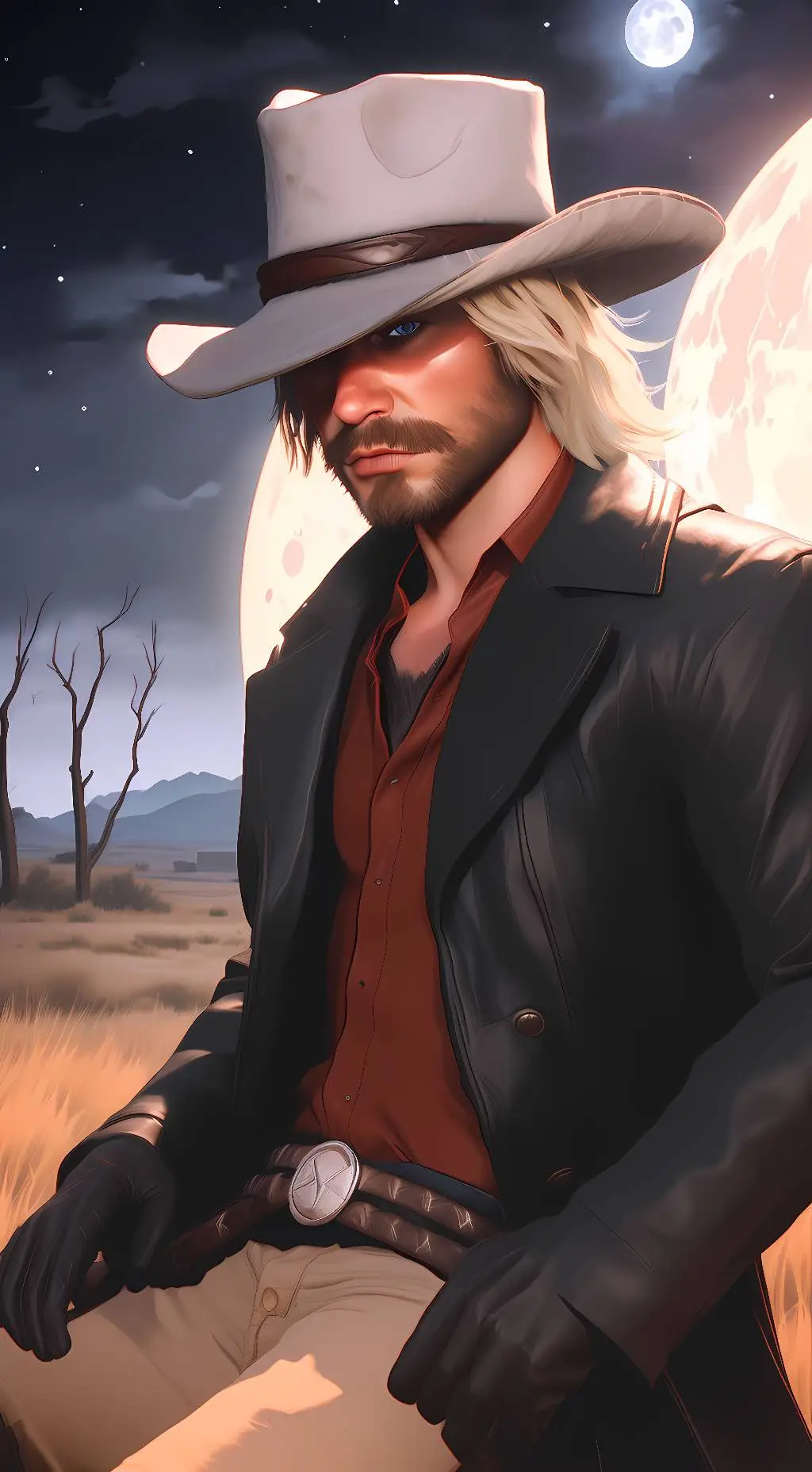 ai character: MicahBell(RDR2) background