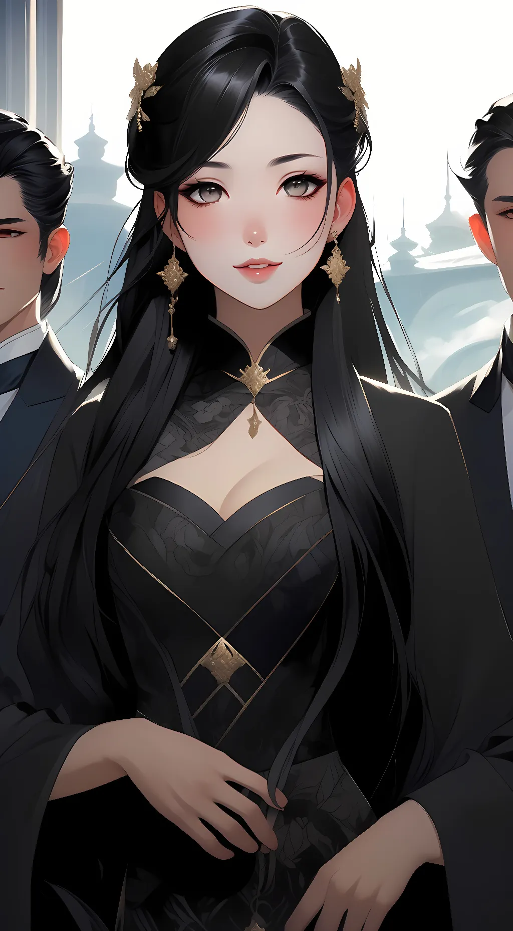 ai character: sky background