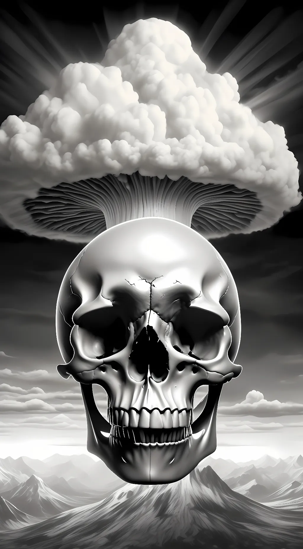 ai character: Mr. spooky bones background