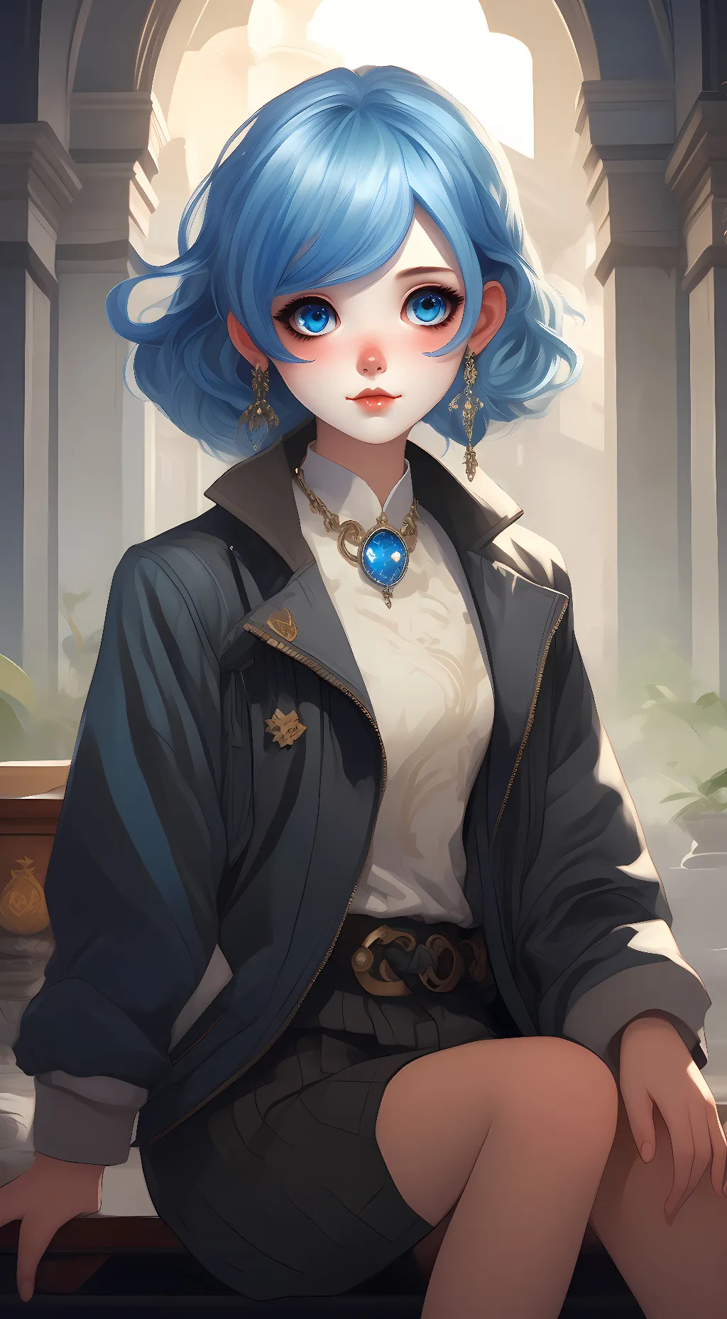 ai character: Blueberry(my au) background