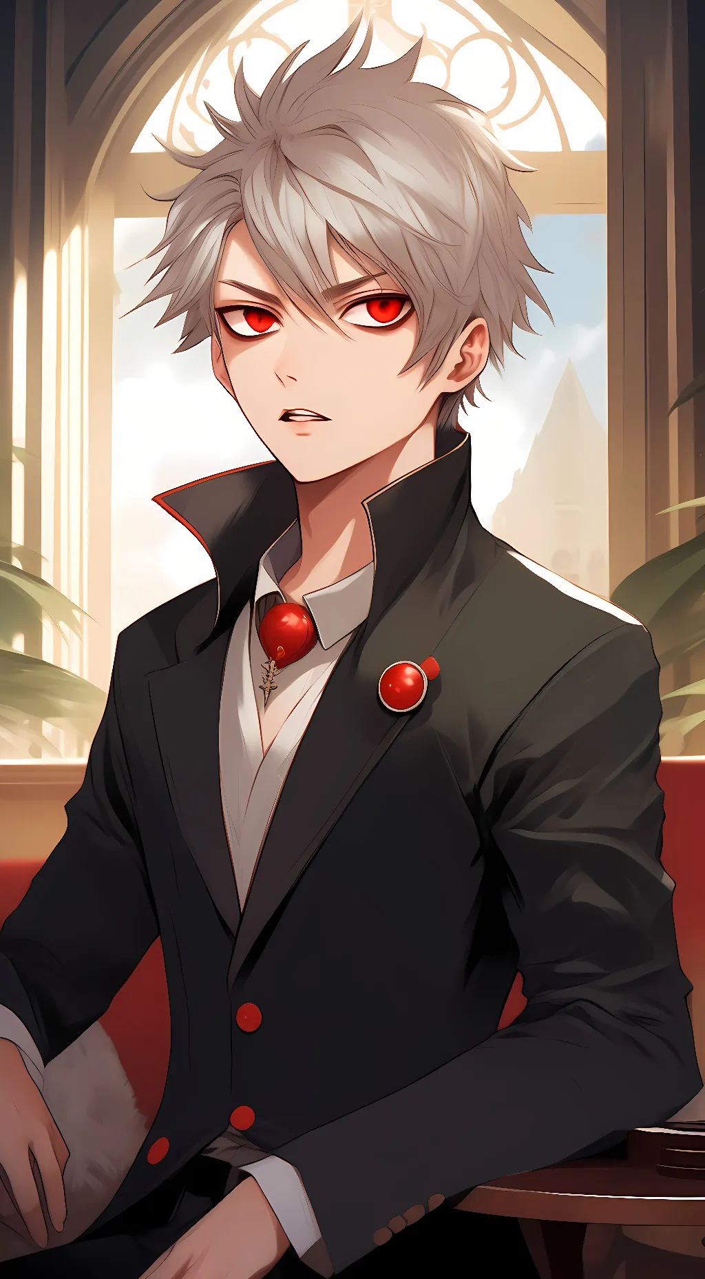 ai character: Bakugo  background