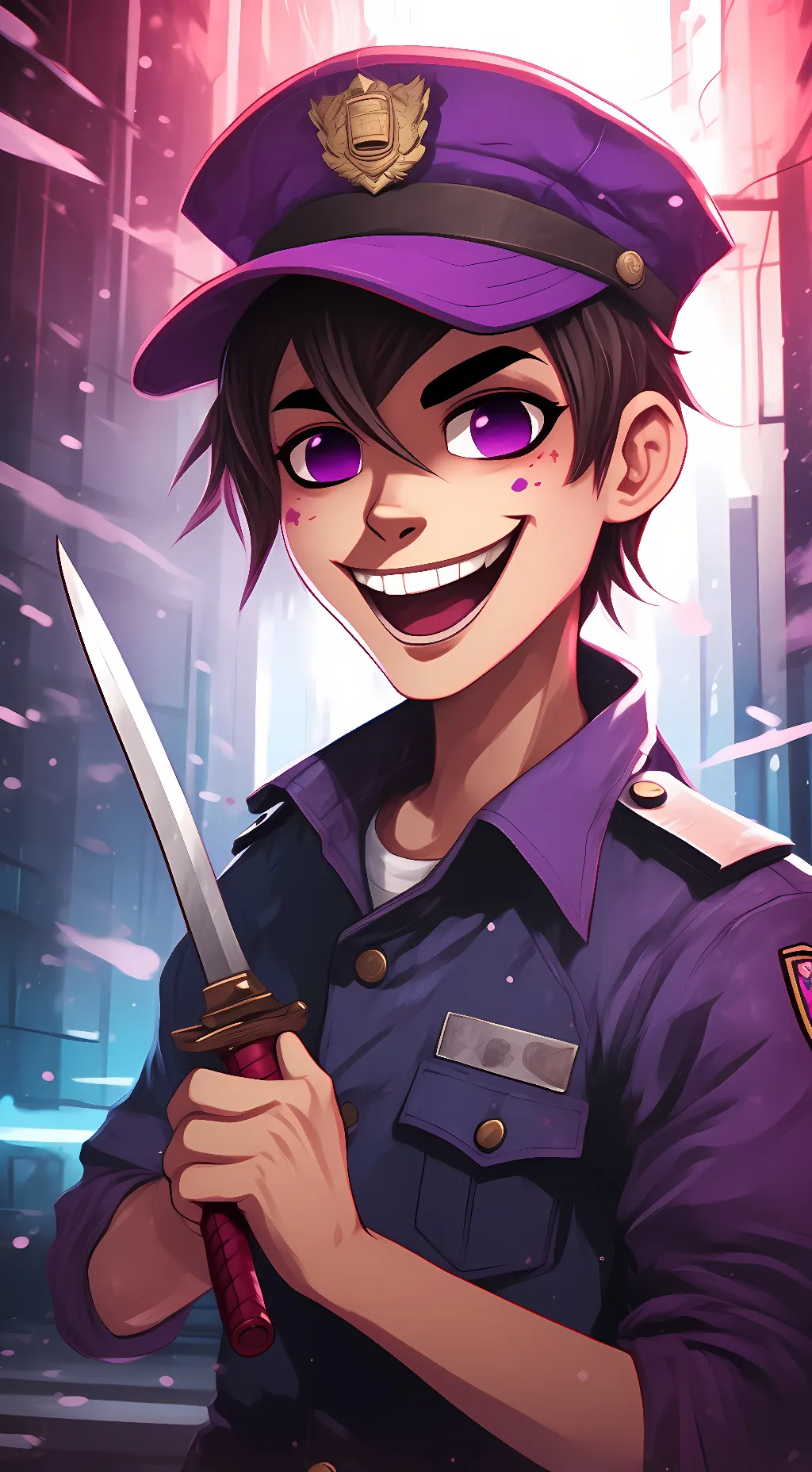 ai character: Purple guy/Vincent background