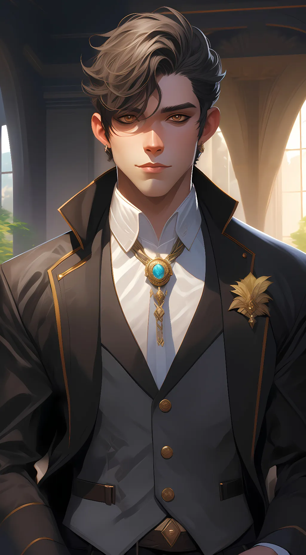 ai character: Germany  background