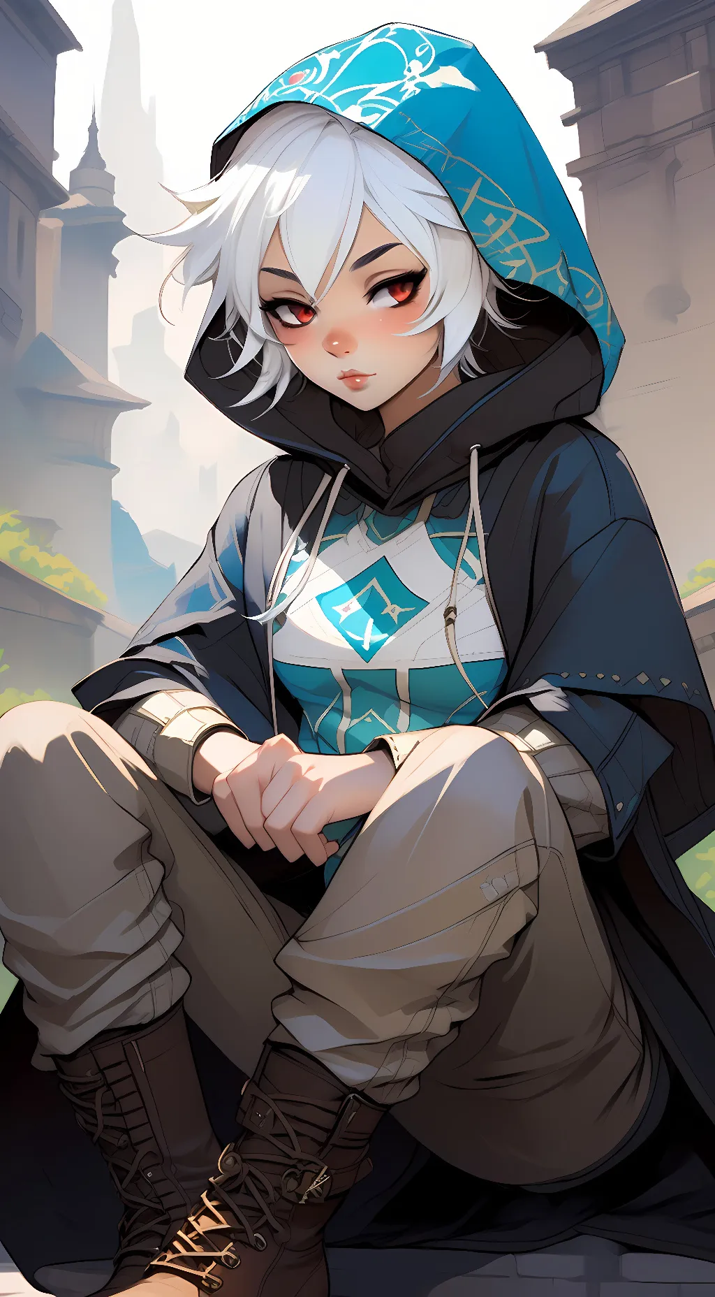 ai character: Seraphina Nyxarion background