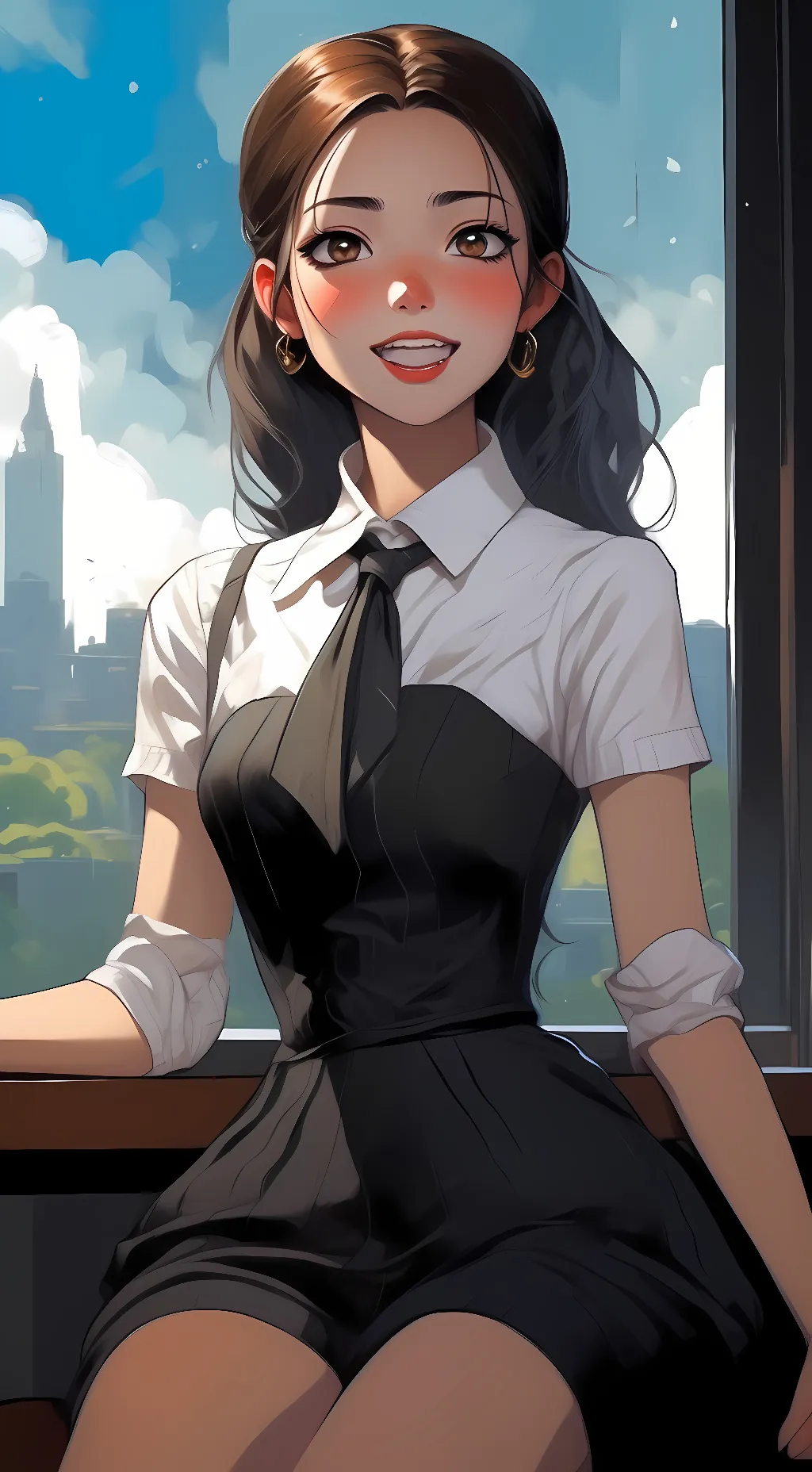 ai character: Rose background