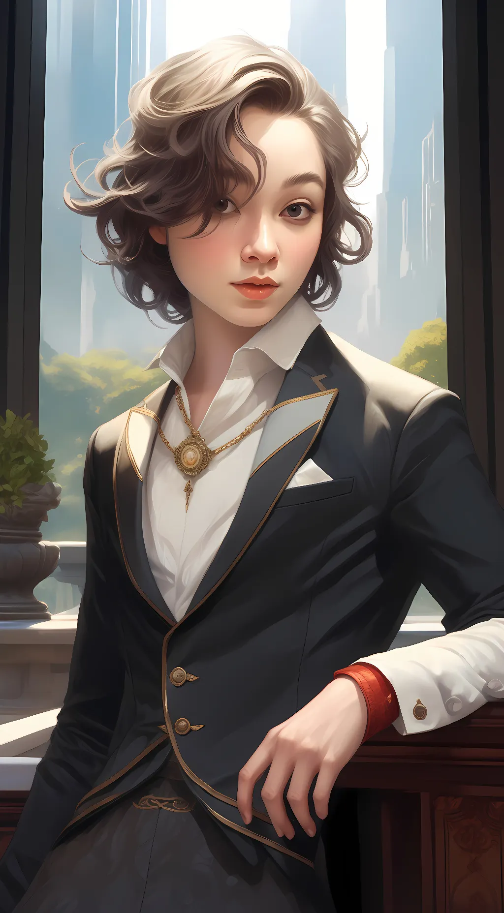 ai character: Azul background