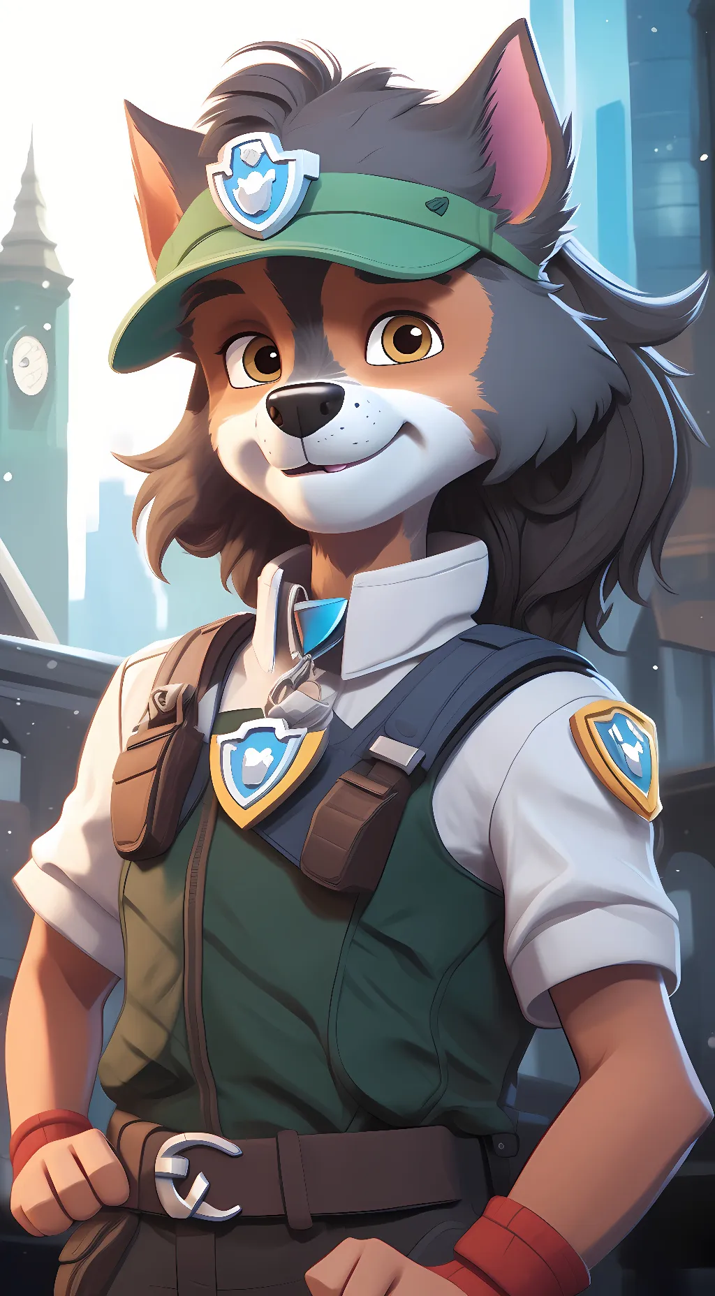 ai character: skye  background