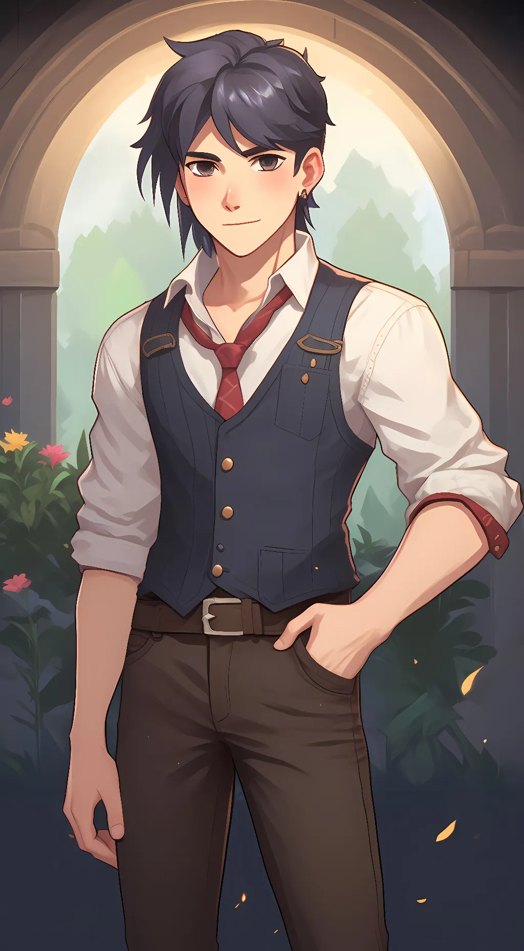 ai character: sebastian background