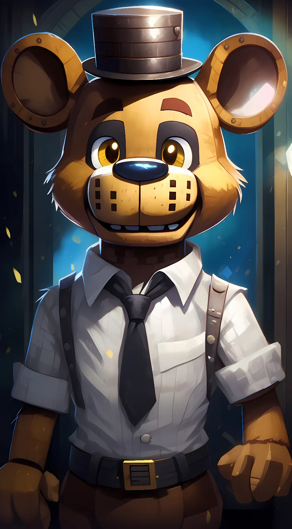 ai character: Freddy Fazbear background