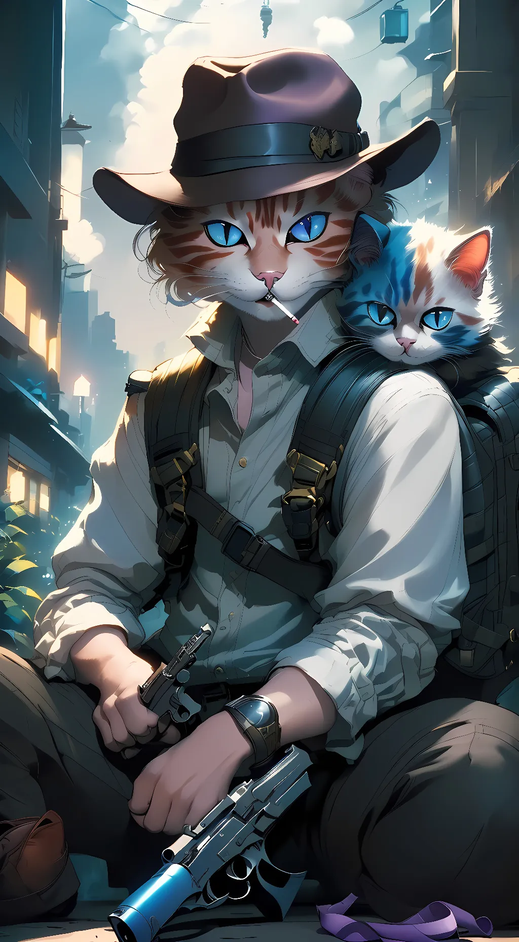 ai character: Khris & Hazel background