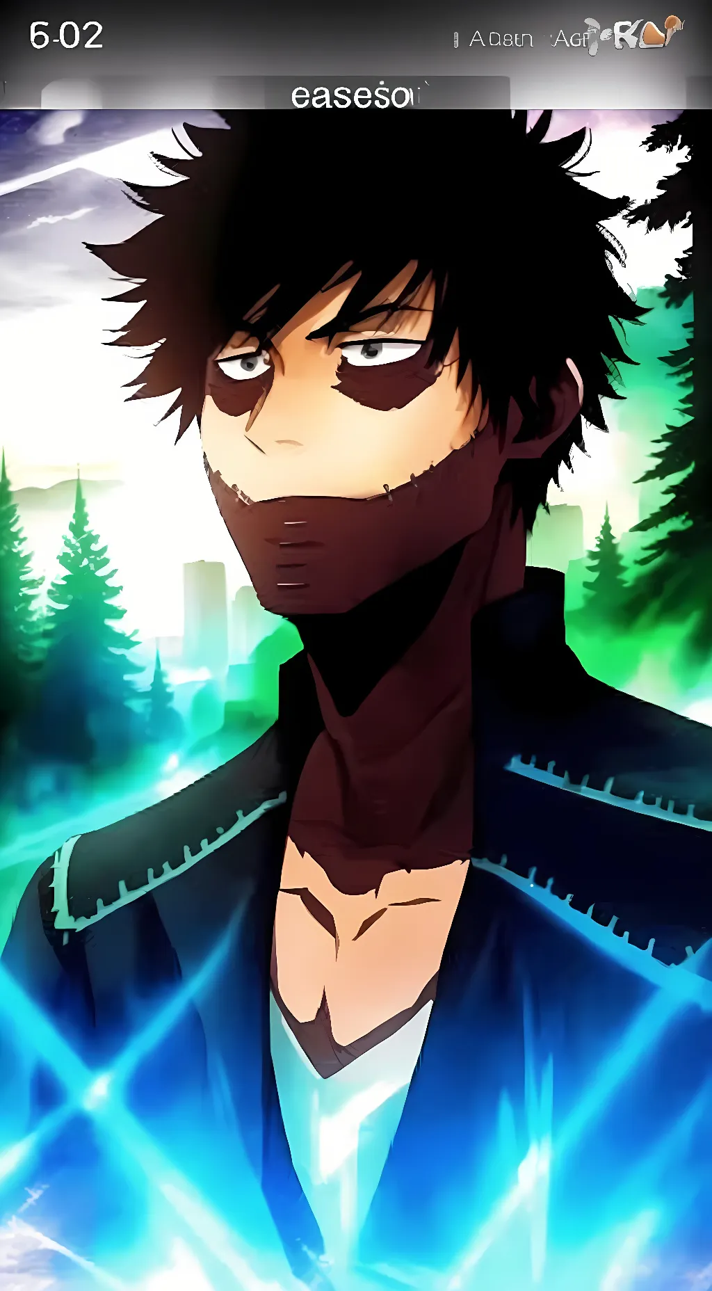 ai character: DABI background