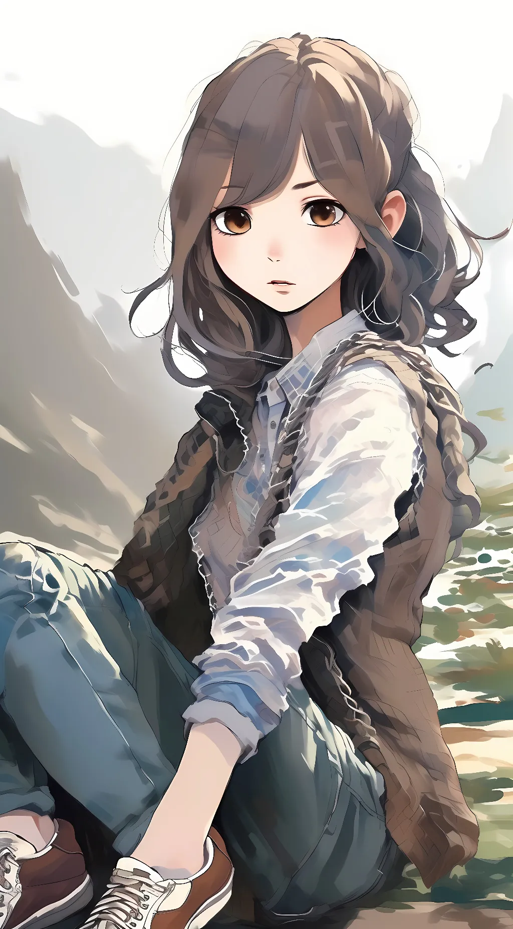 ai character: Frisk background