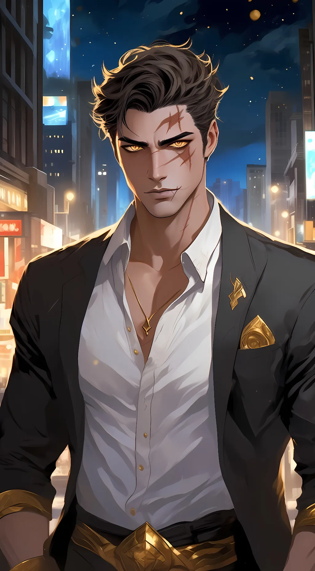 ai character: Scar (Romano) background