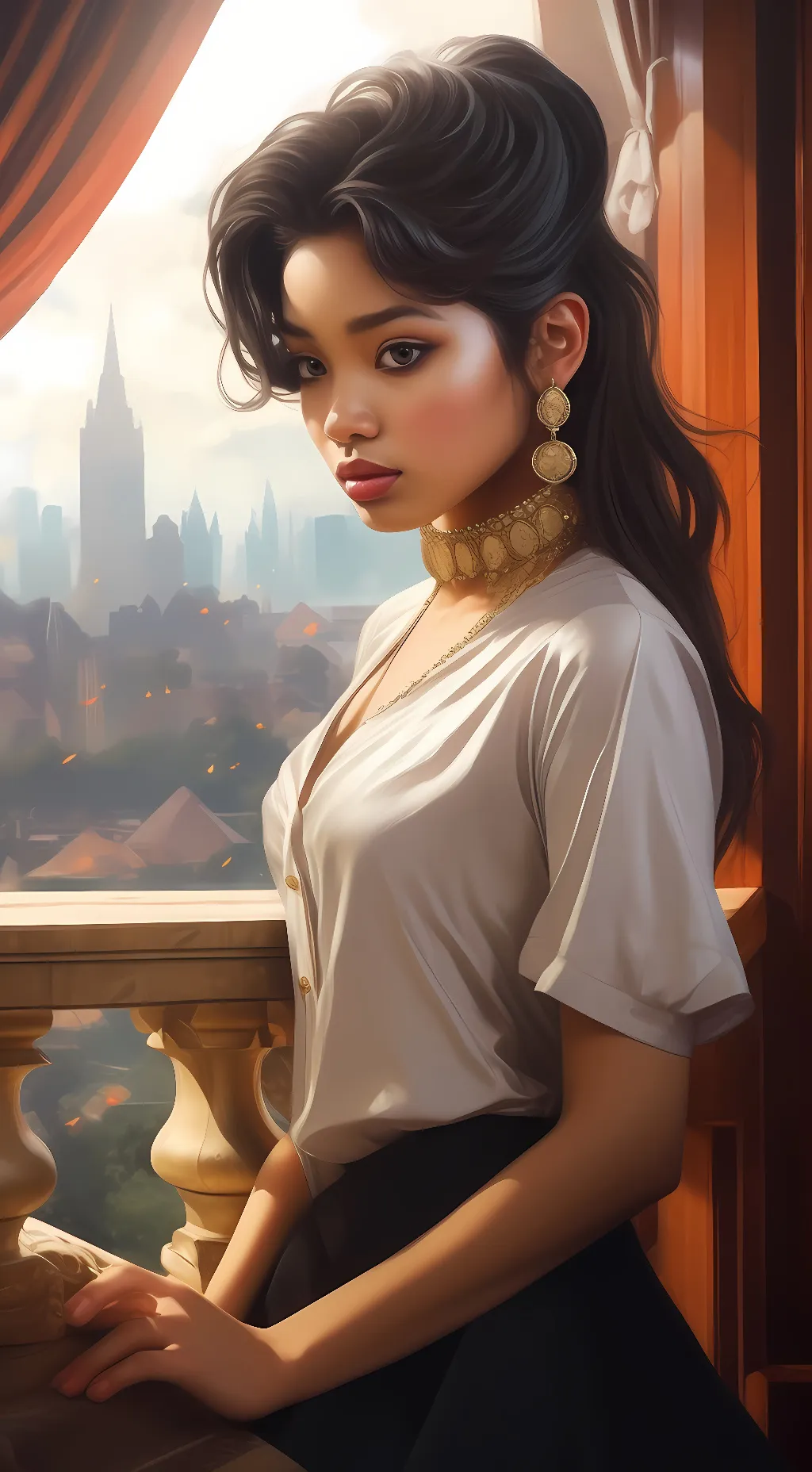 ai character: Raven  background