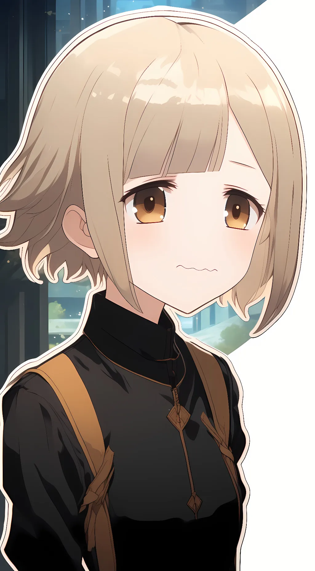 ai character: Blonde background
