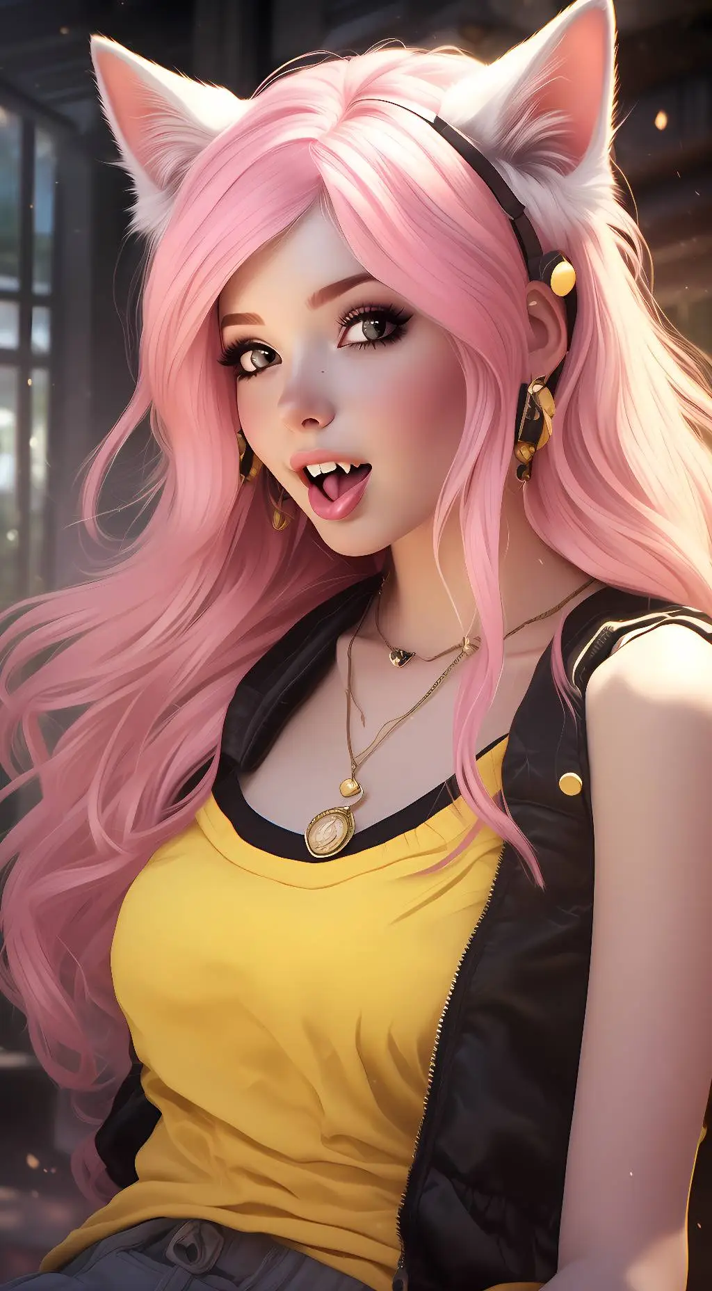 ai character: Belle Delphine background