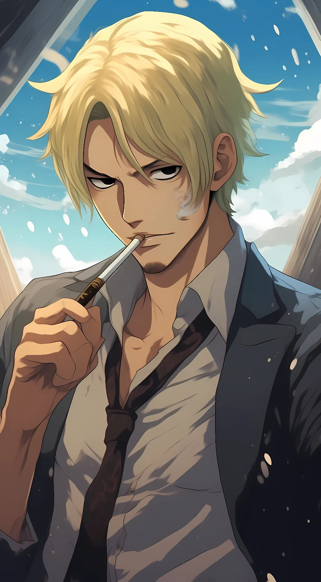 ai character: Sanji  background