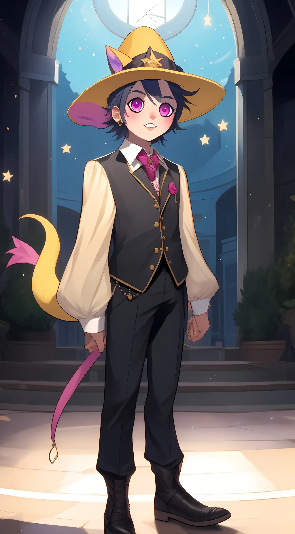 ai character: lunar! background