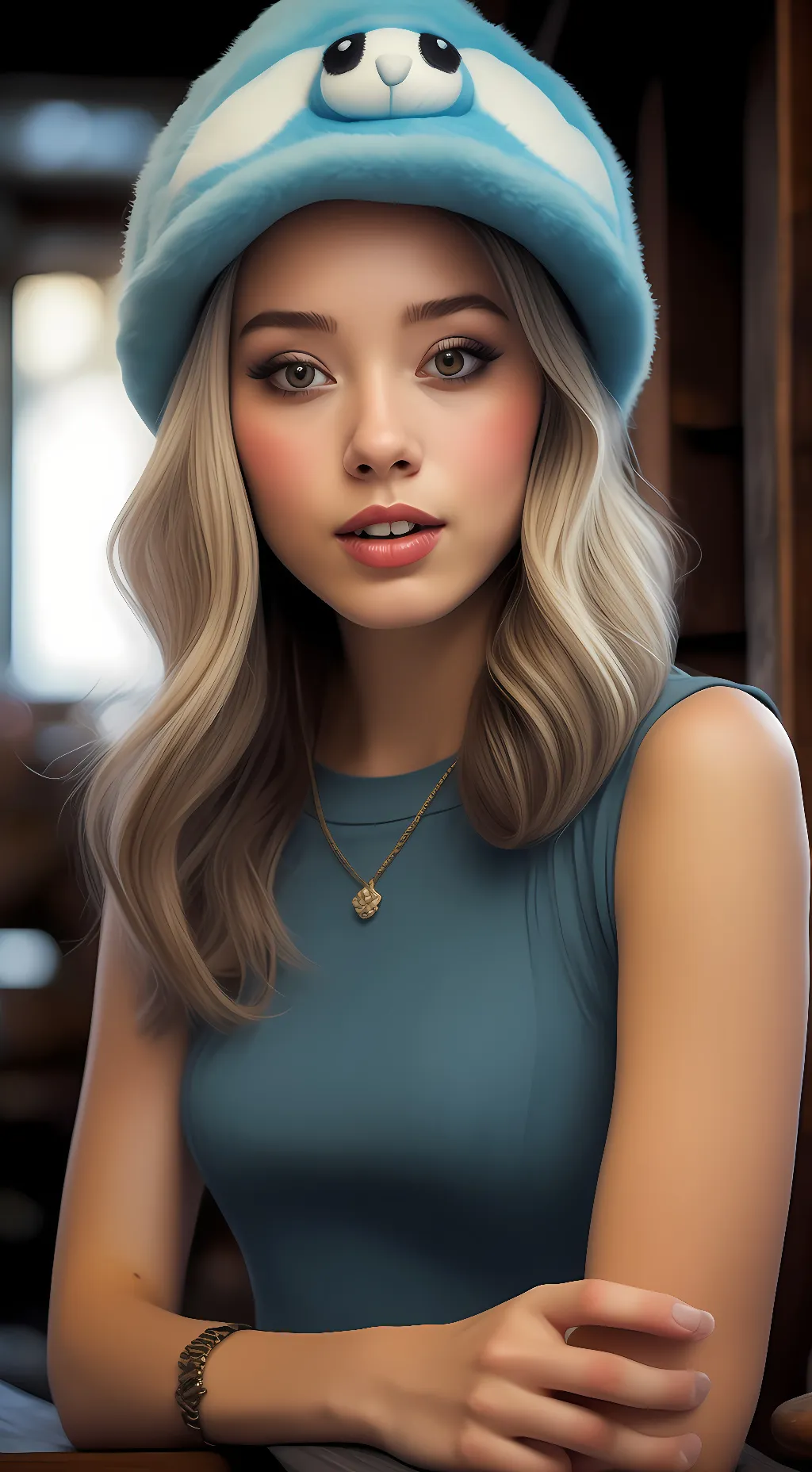 ai character: Autumn background