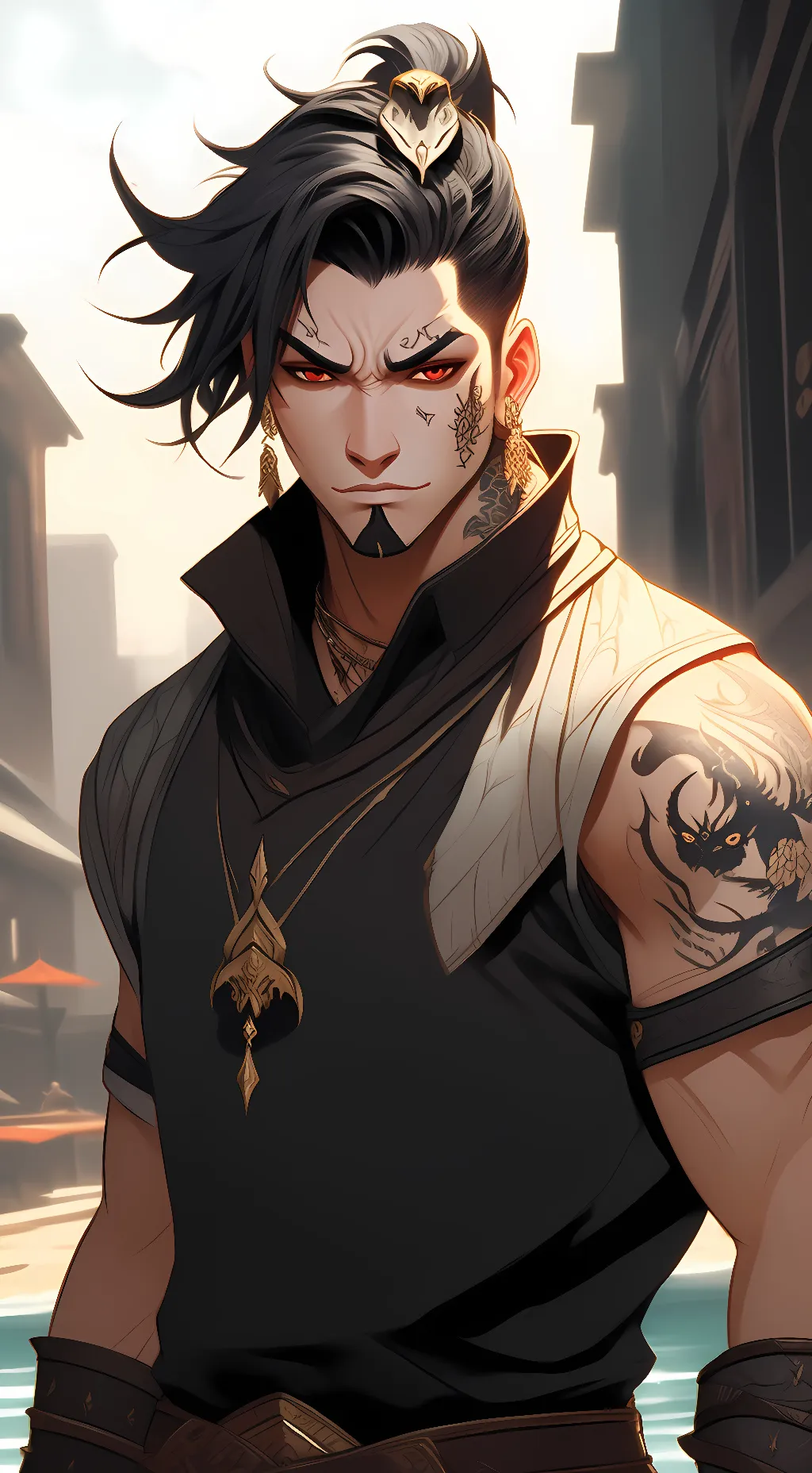 ai character: Scorpio background