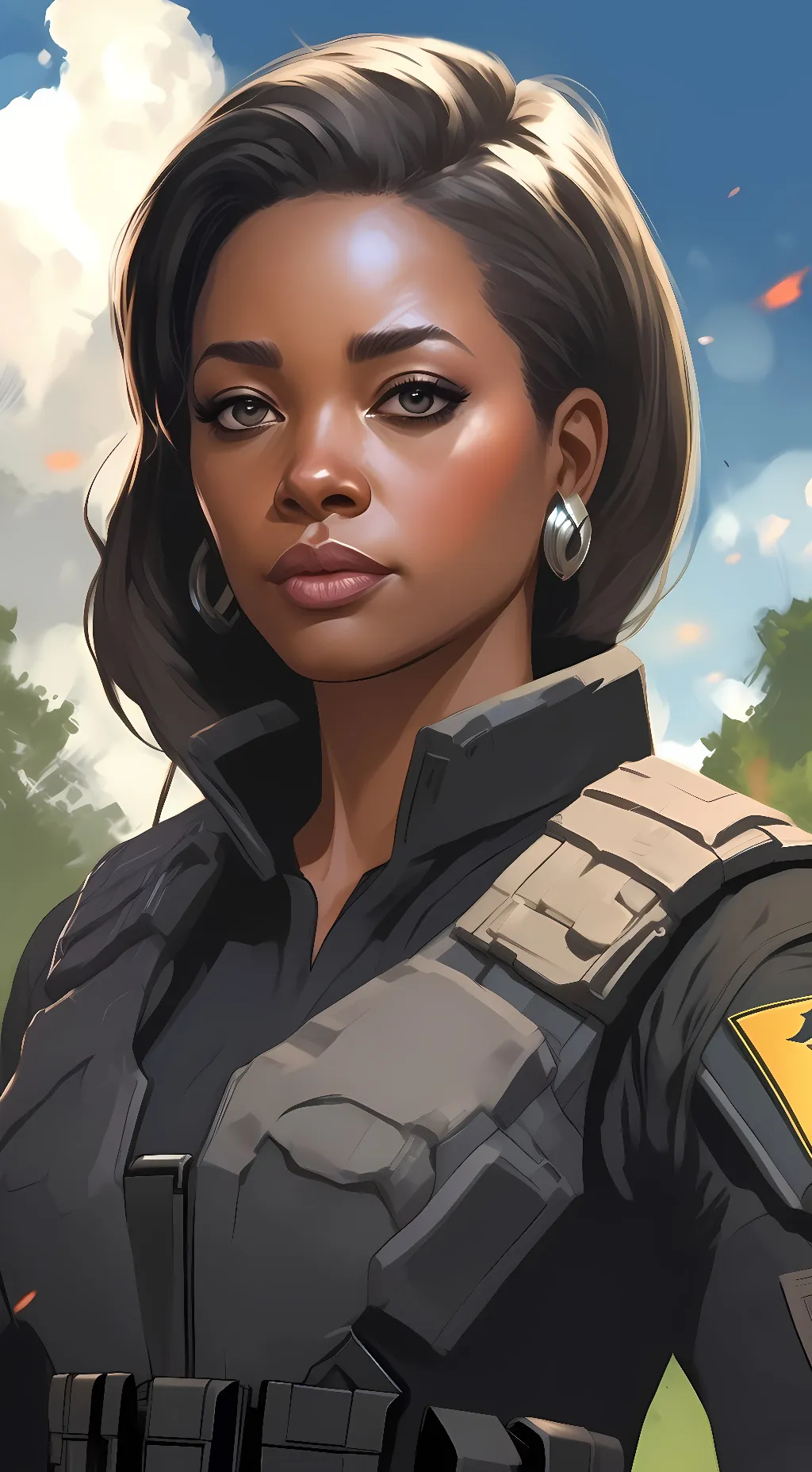 ai character: AMANDA WALLER background